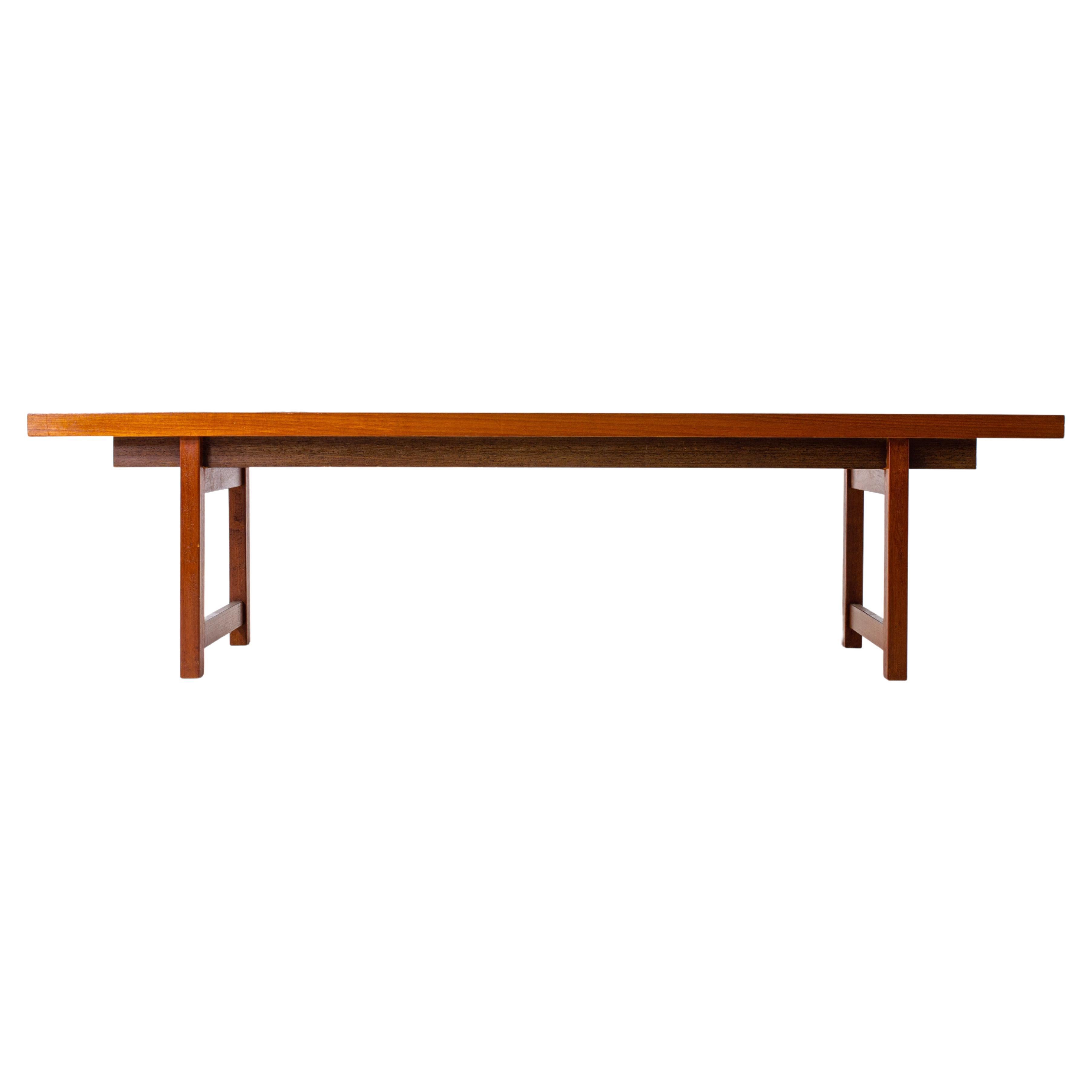 Mid Century Coffee Table with Inlay Resin Top at 1stDibs