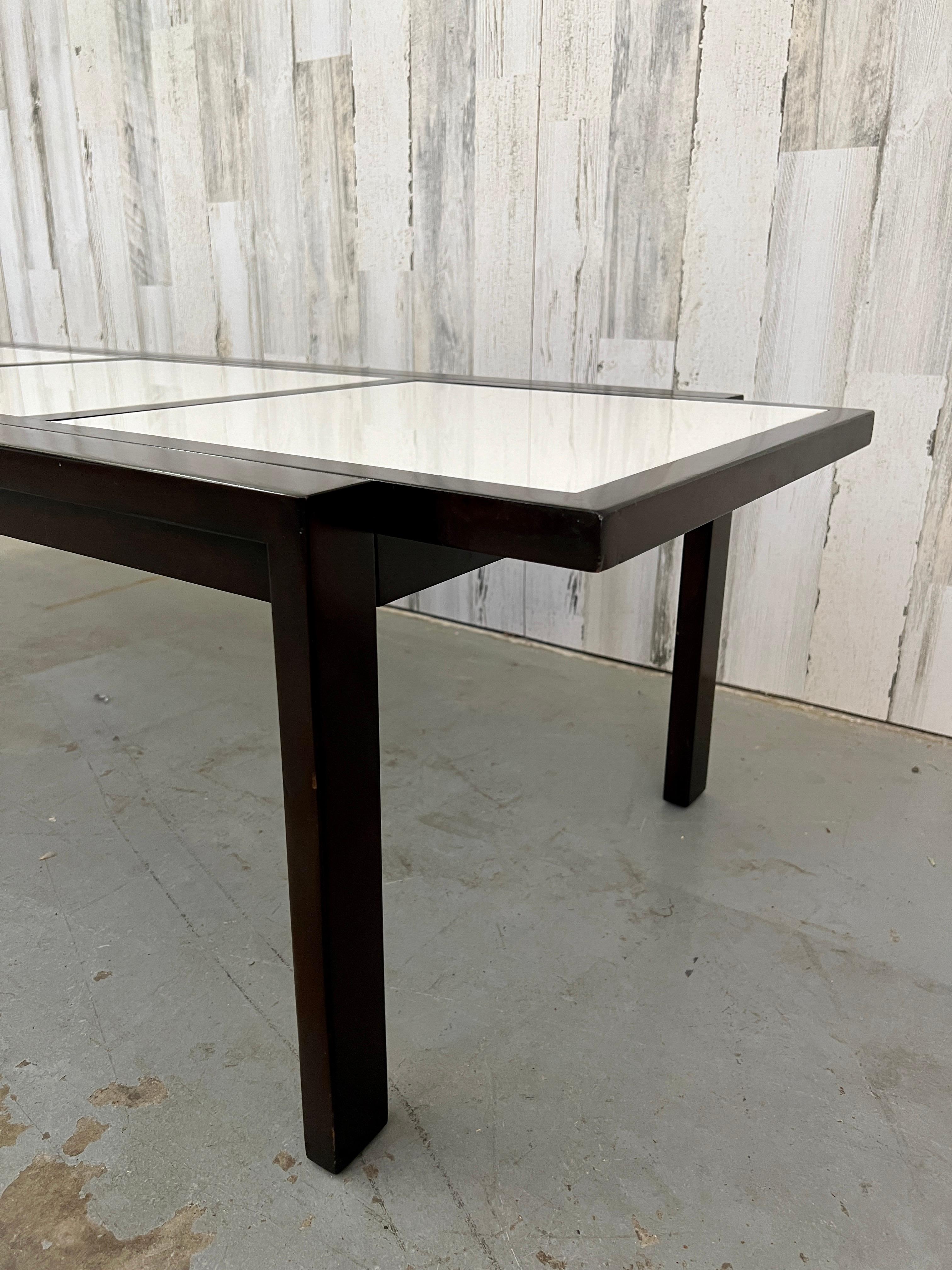 20th Century Mid-Century Coffee Table with Vitrolite Panels For Sale
