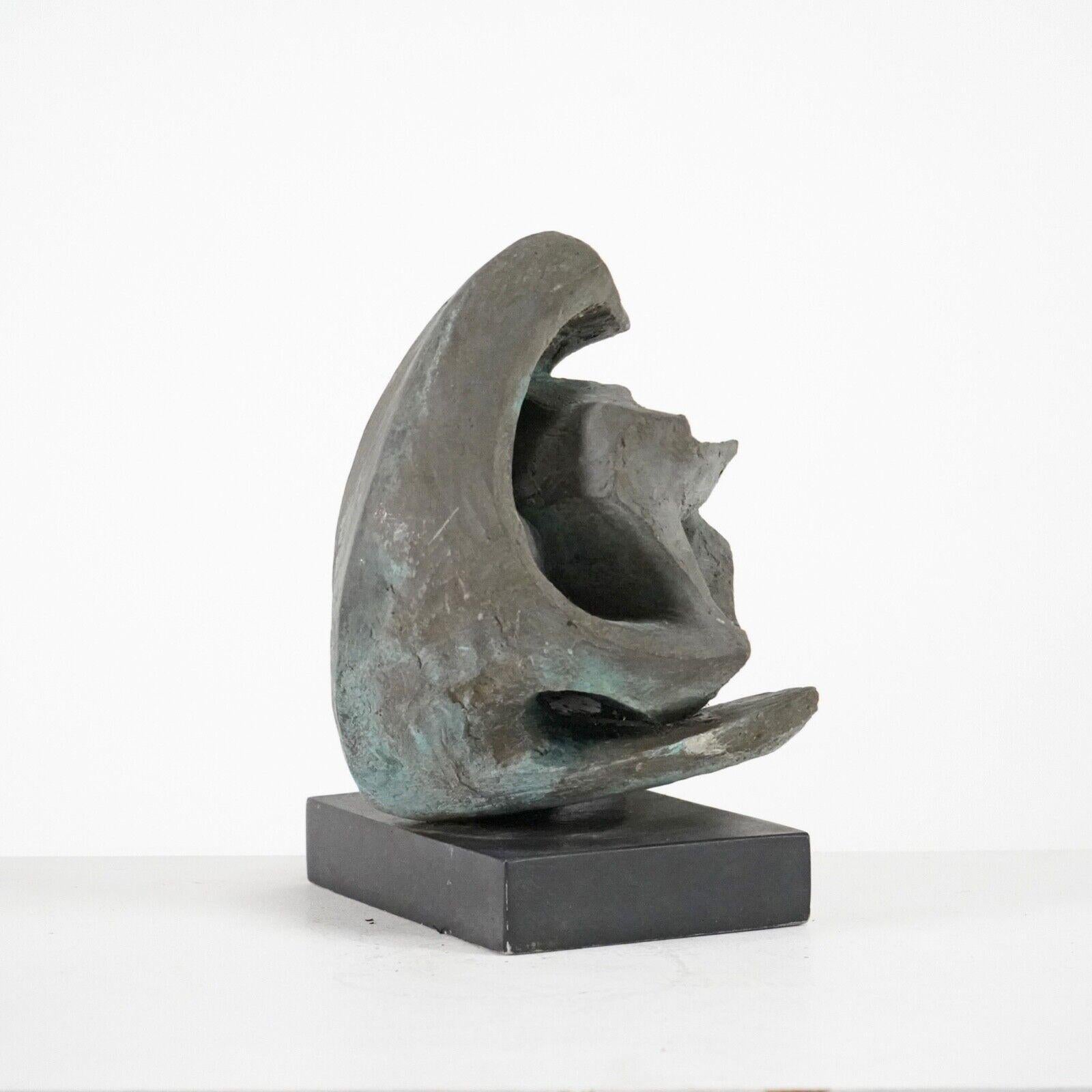 Sculpture abstraite en bronze coulé à froid du milieu du siècle Bon état - En vente à Dorchester, GB