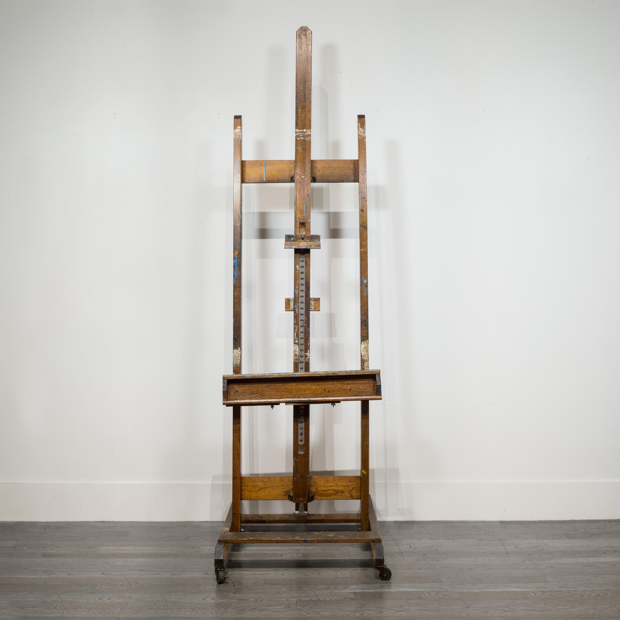 Industrial Midcentury Collapsible Anco Bilt Artist's Easel, circa 1950