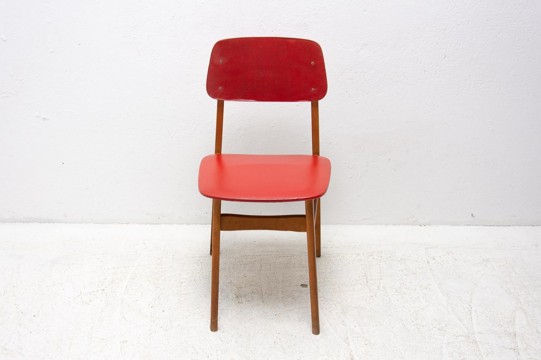 Mid Century Color Chair, 1960's, Czechoslovakia For Sale 4