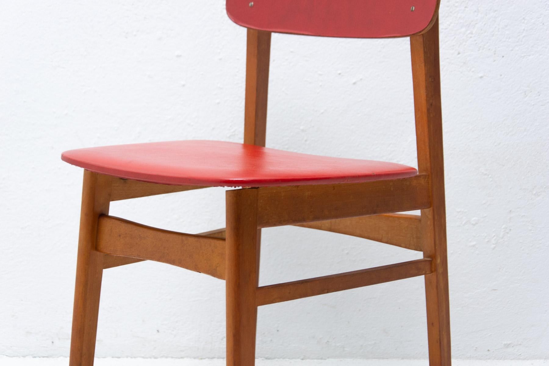 Mid-Century Modern Mid Century Color Chair, 1960's, Czechoslovakia For Sale