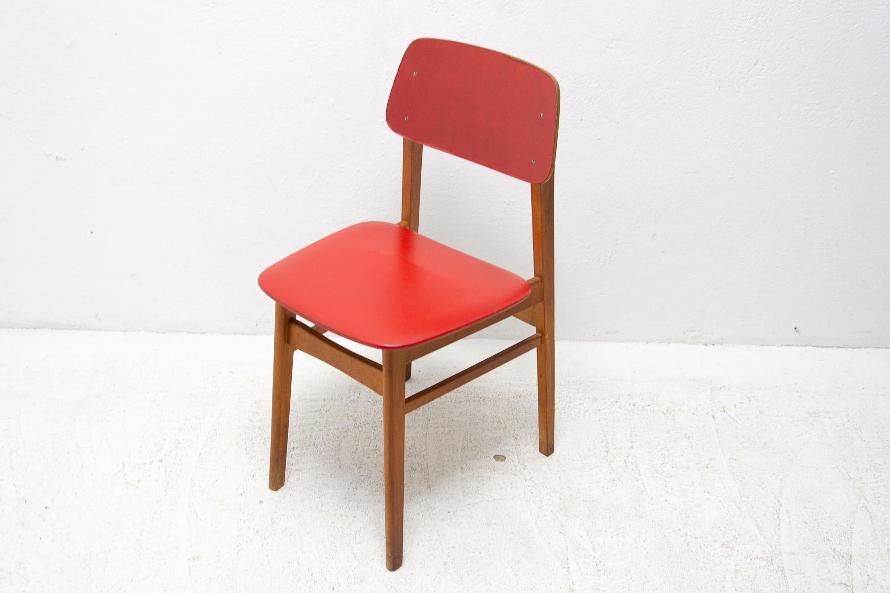 Mid Century Color Chair, 1960's, Czechoslovakia In Good Condition For Sale In Prague 8, CZ