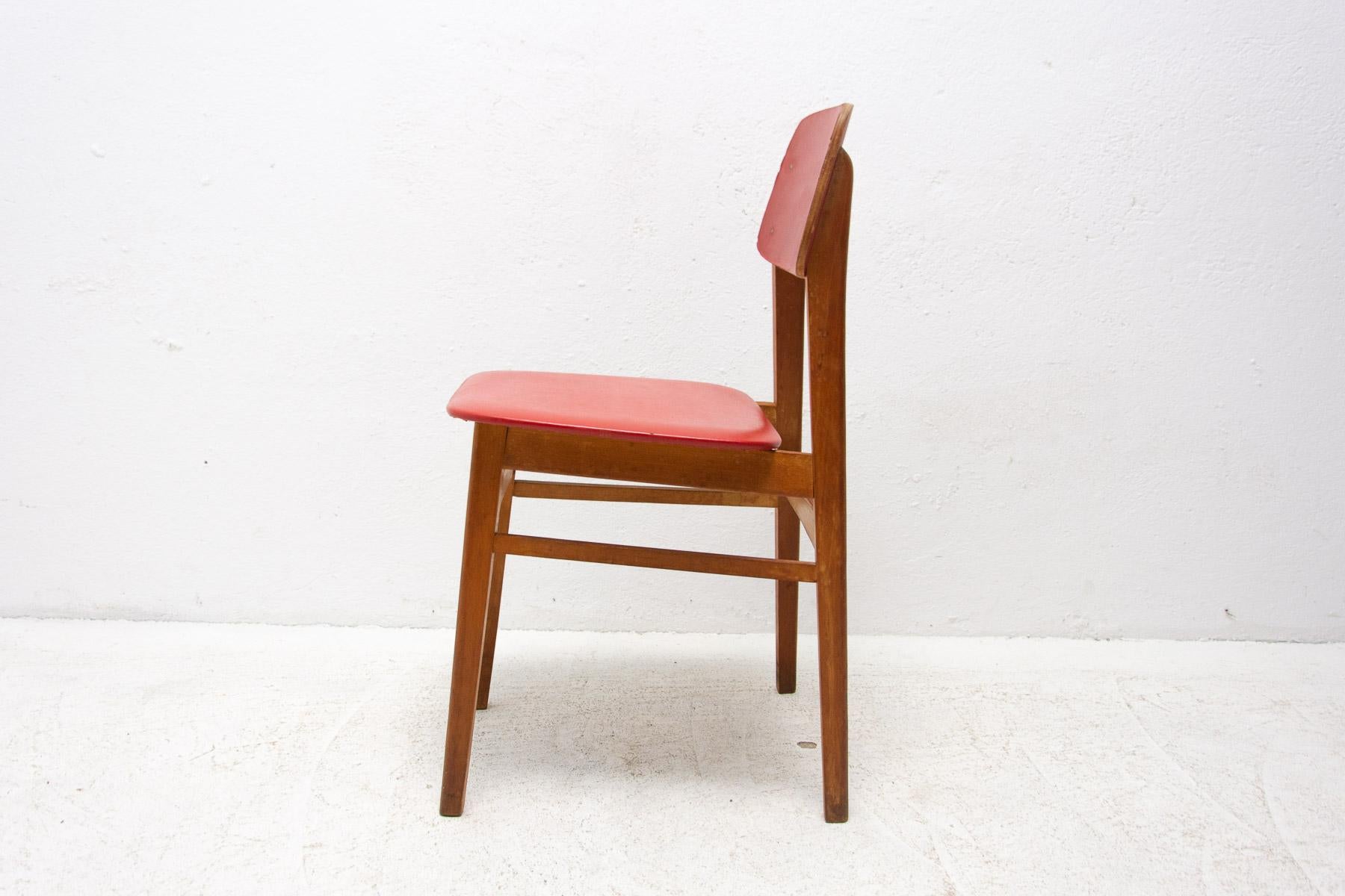20th Century Mid Century Color Chair, 1960's, Czechoslovakia For Sale