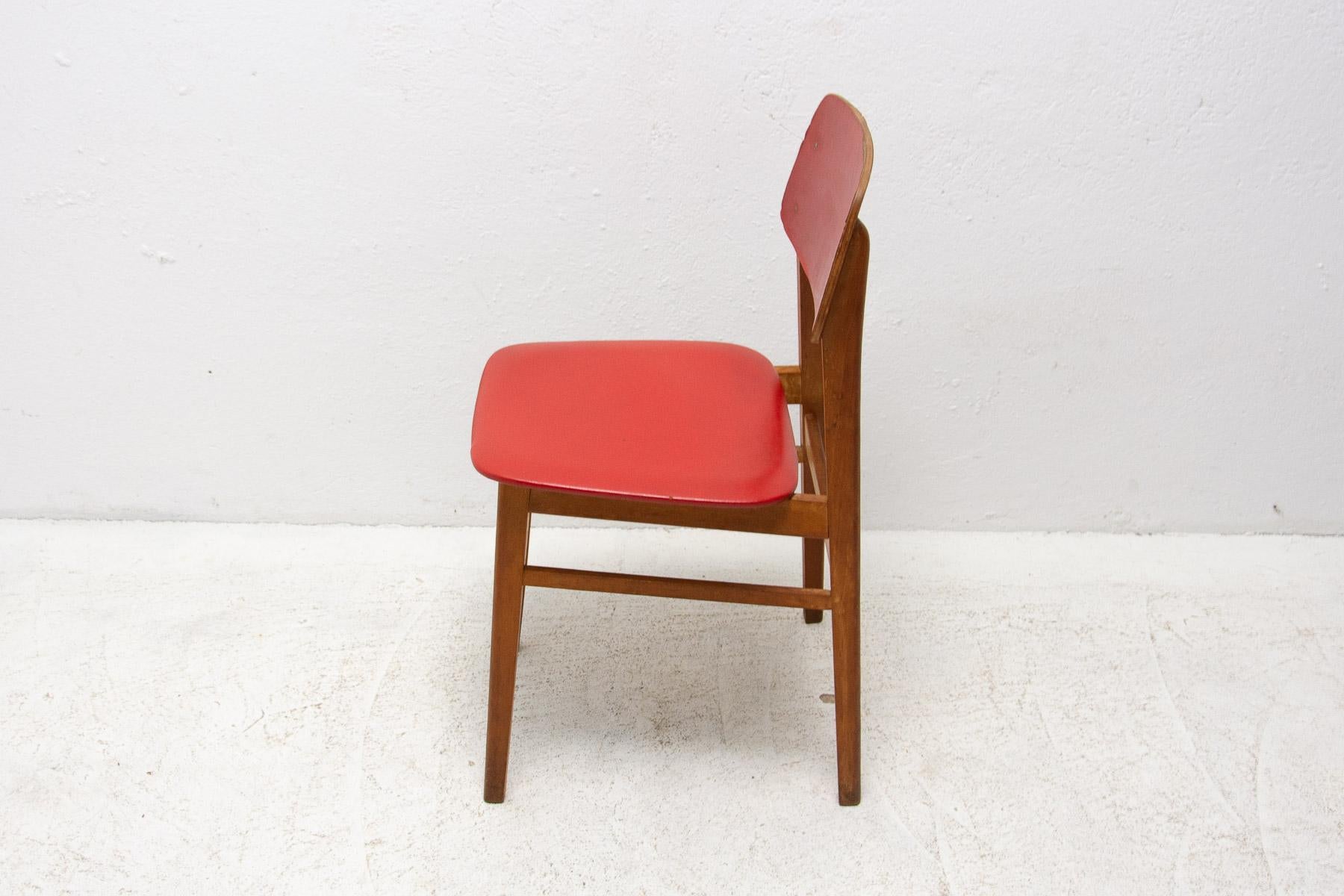 Plastic Mid Century Color Chair, 1960's, Czechoslovakia For Sale