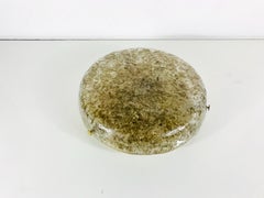 Midcentury Colored Ice Glass Flush Mount by Kaiser, 1960s