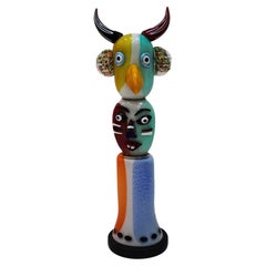 Scultura in vetro di Murano della metà del secolo scorso di Alessandro Barbaro. Italia, anni '70.