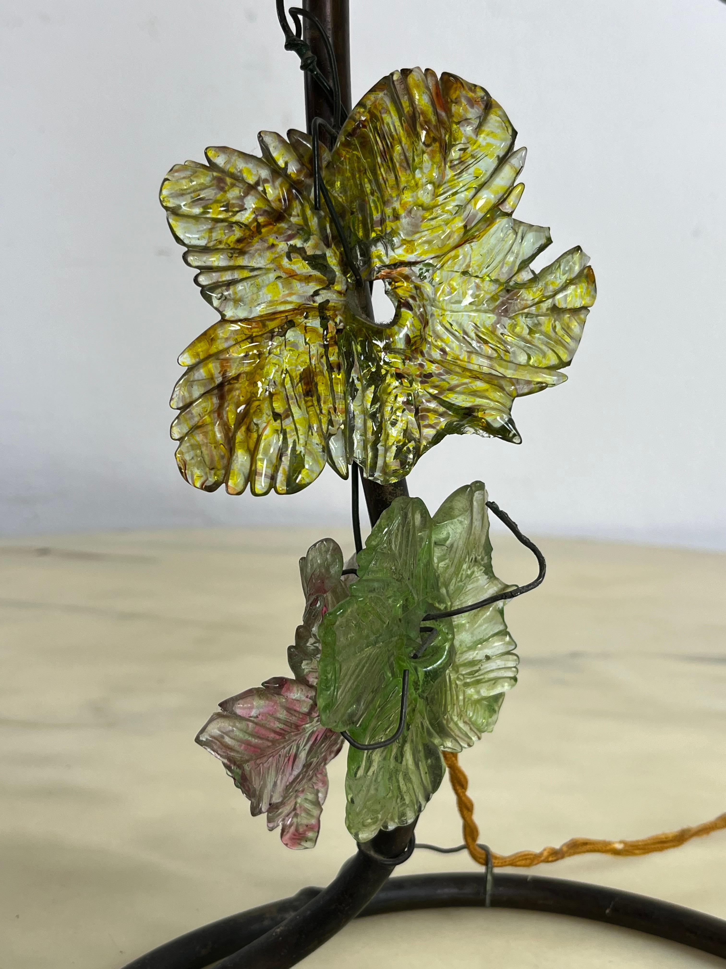 Lampe de table en verre coloré de Murano, milieu du siècle dernier, années 1960 en vente 6