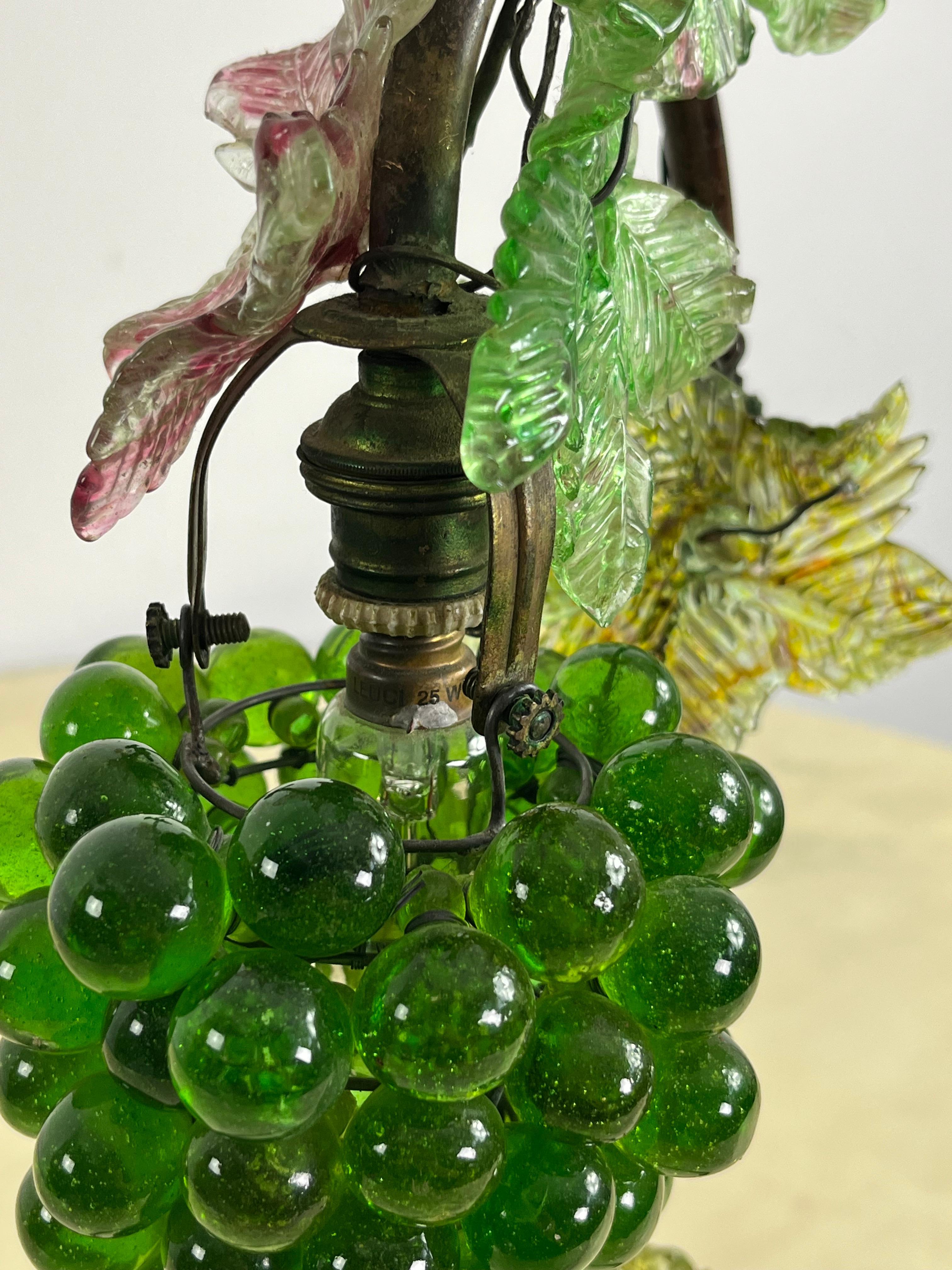 Lampe de table en verre coloré de Murano, milieu du siècle dernier, années 1960 en vente 9