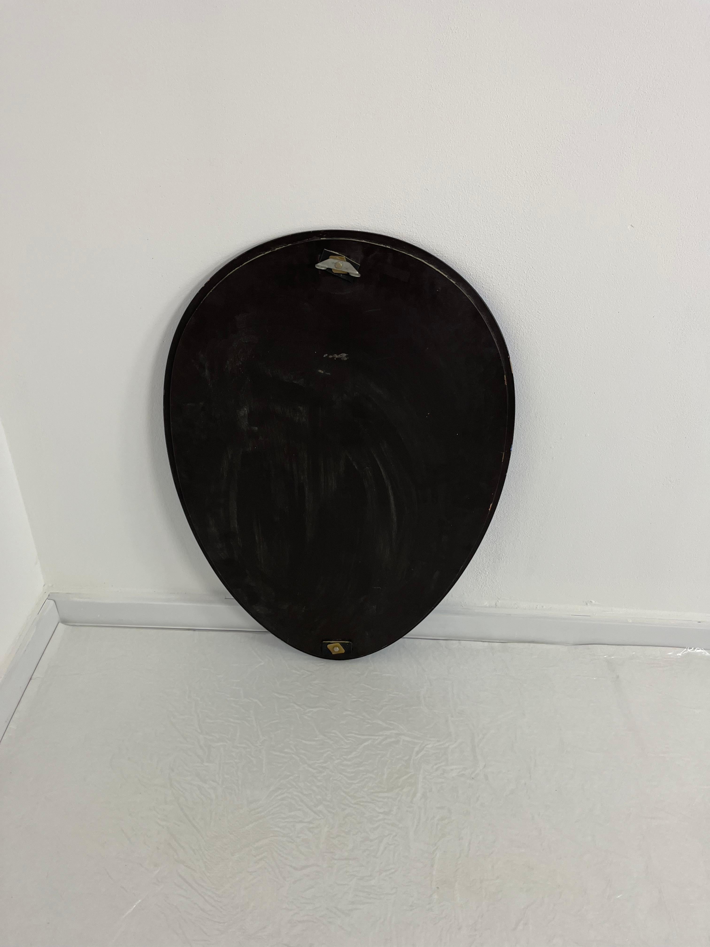 Mid-century Colored Wall Mirror attributed to Cristal Arte, 1960s For Sale 3