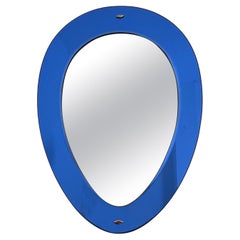 Mid-century Colored Wall Mirror attributed to Cristal Arte, 1960s