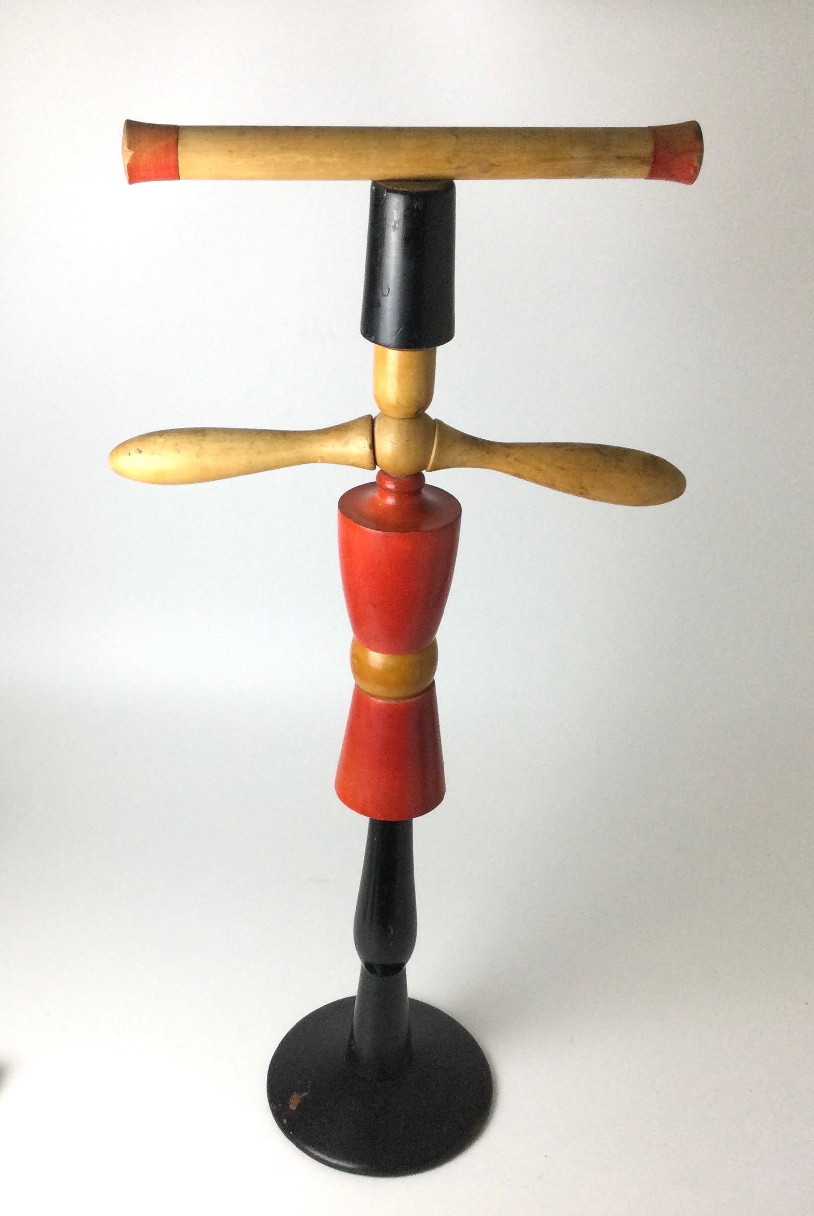 European Mid Century Colorful Childs Valet For Sale