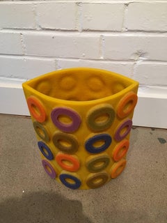 Midcentury Colorful Circle Vase