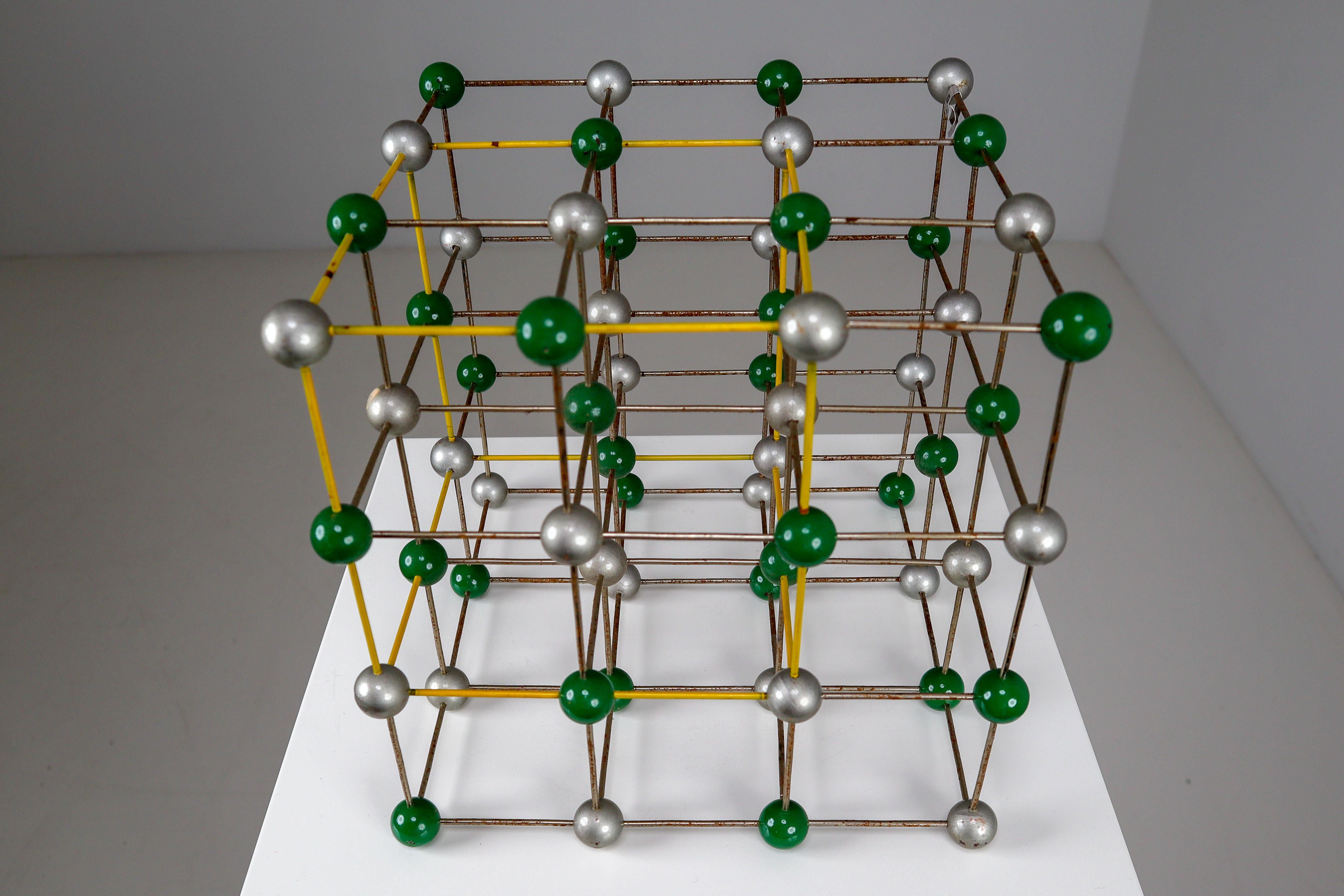 20th Century Mid-Century Colorful Molecular Atomic Model from a School in Prague