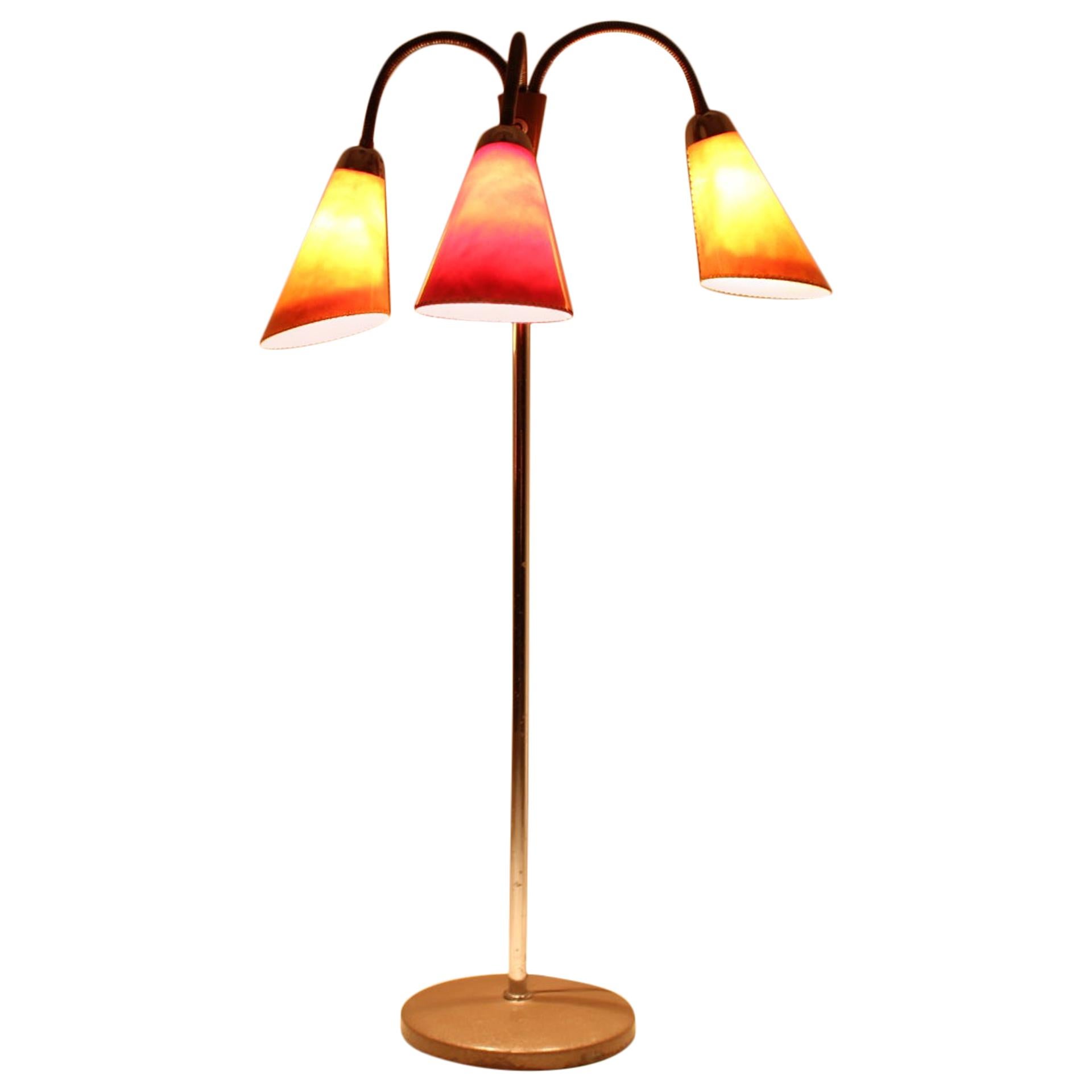 Midcentury Color Floor Lamp, 1950s