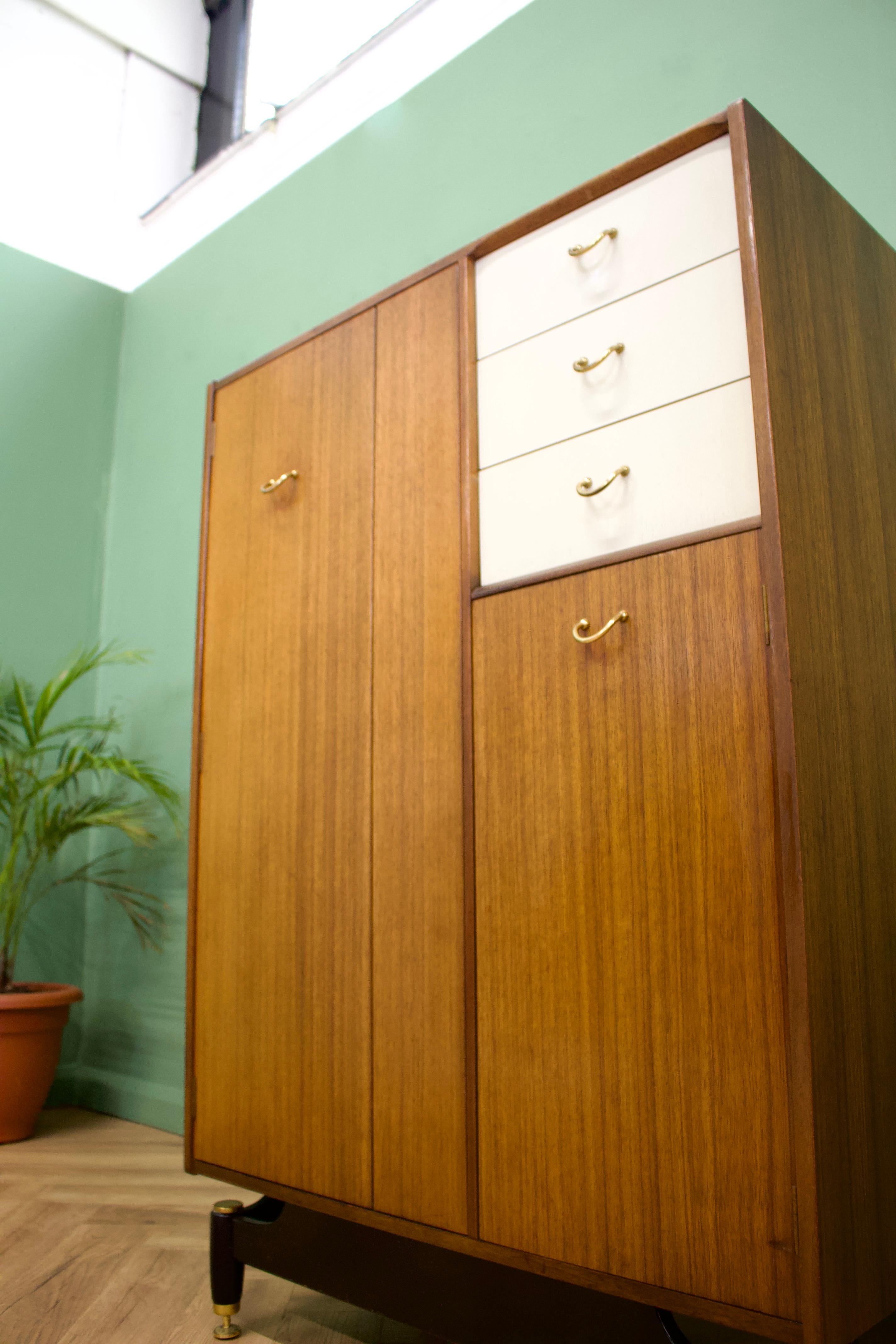 Veneer Midcentury Compact Wardrobe Compactum from G Plan, 1960s