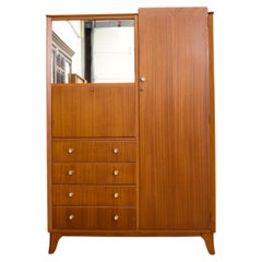 Armoire compacte du milieu du siècle de Lebus, années 1960