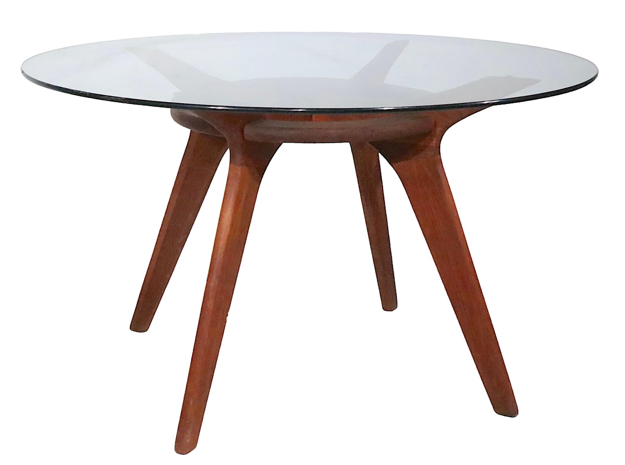 Mid Century Compass Dining Table by Pearsall for Craft Associates 2