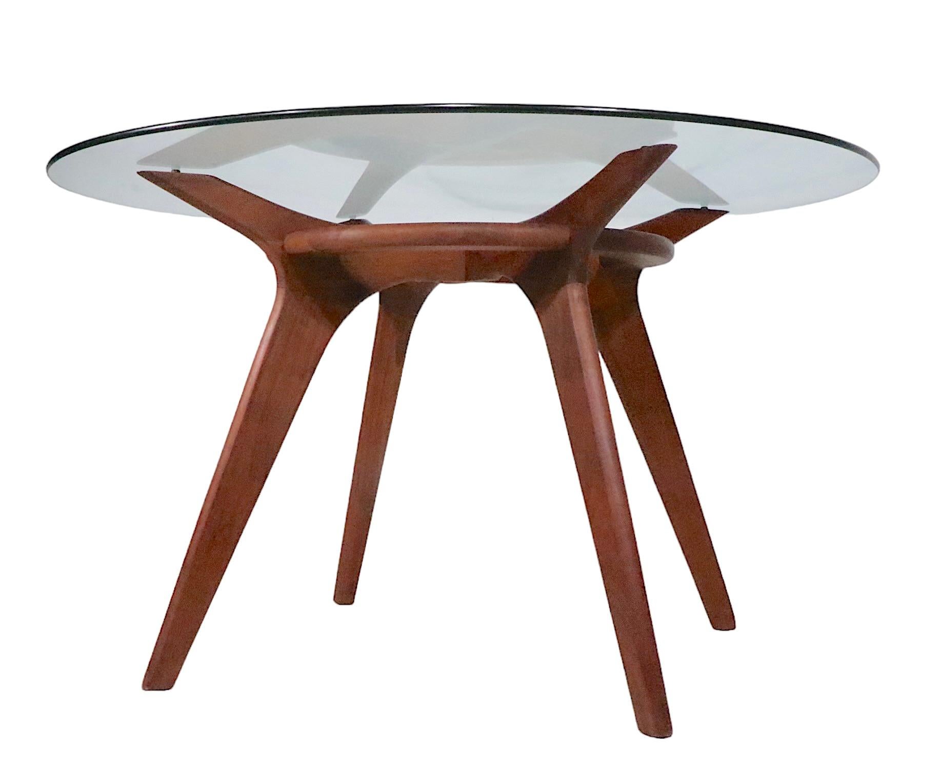 Mid Century Compass Dining Table by Pearsall for Craft Associates 8