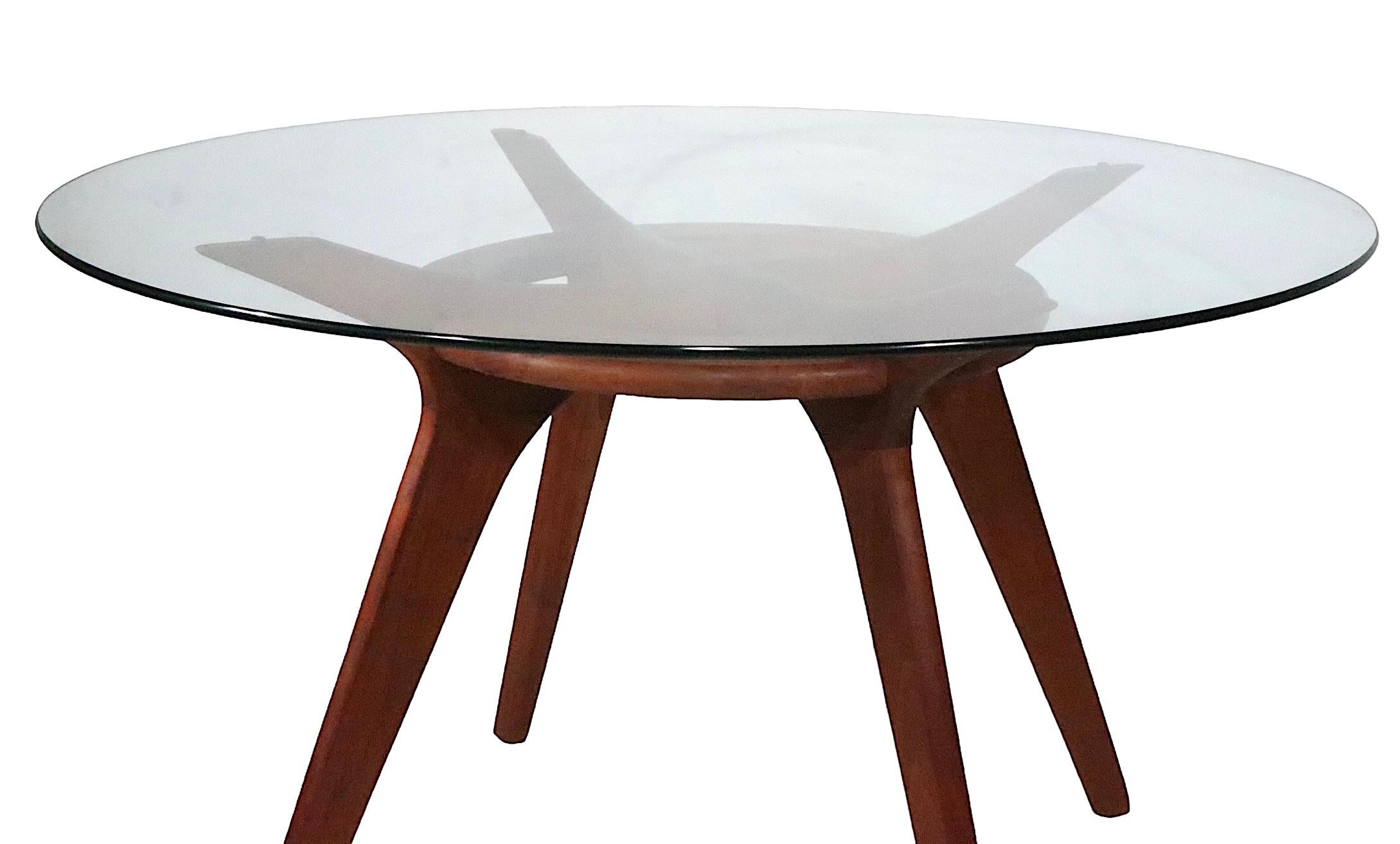 Mid Century Compass Dining Table by Pearsall for Craft Associates 9