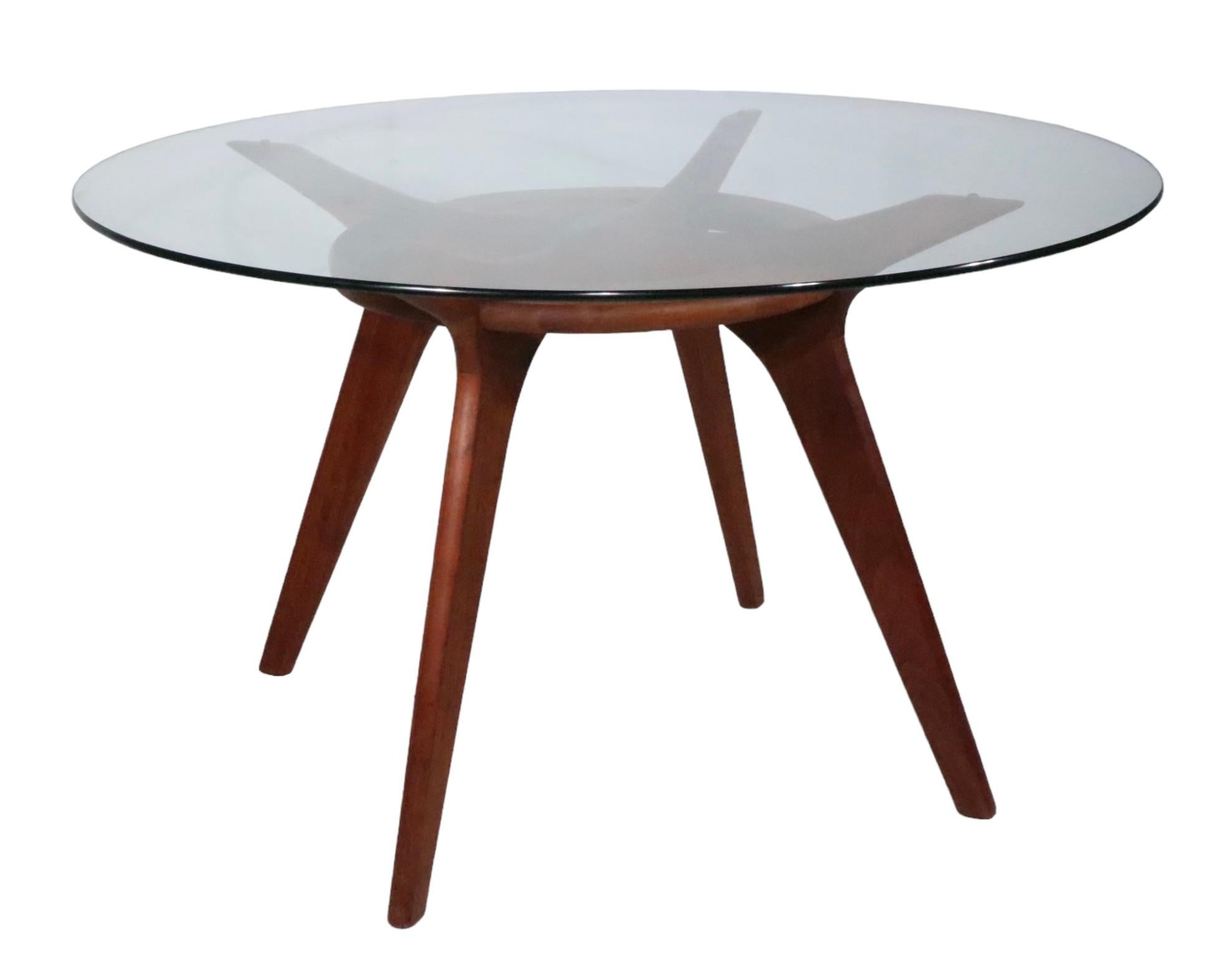 Mid Century Compass Dining Table designed by Adrian Pearsall c 1960's 1