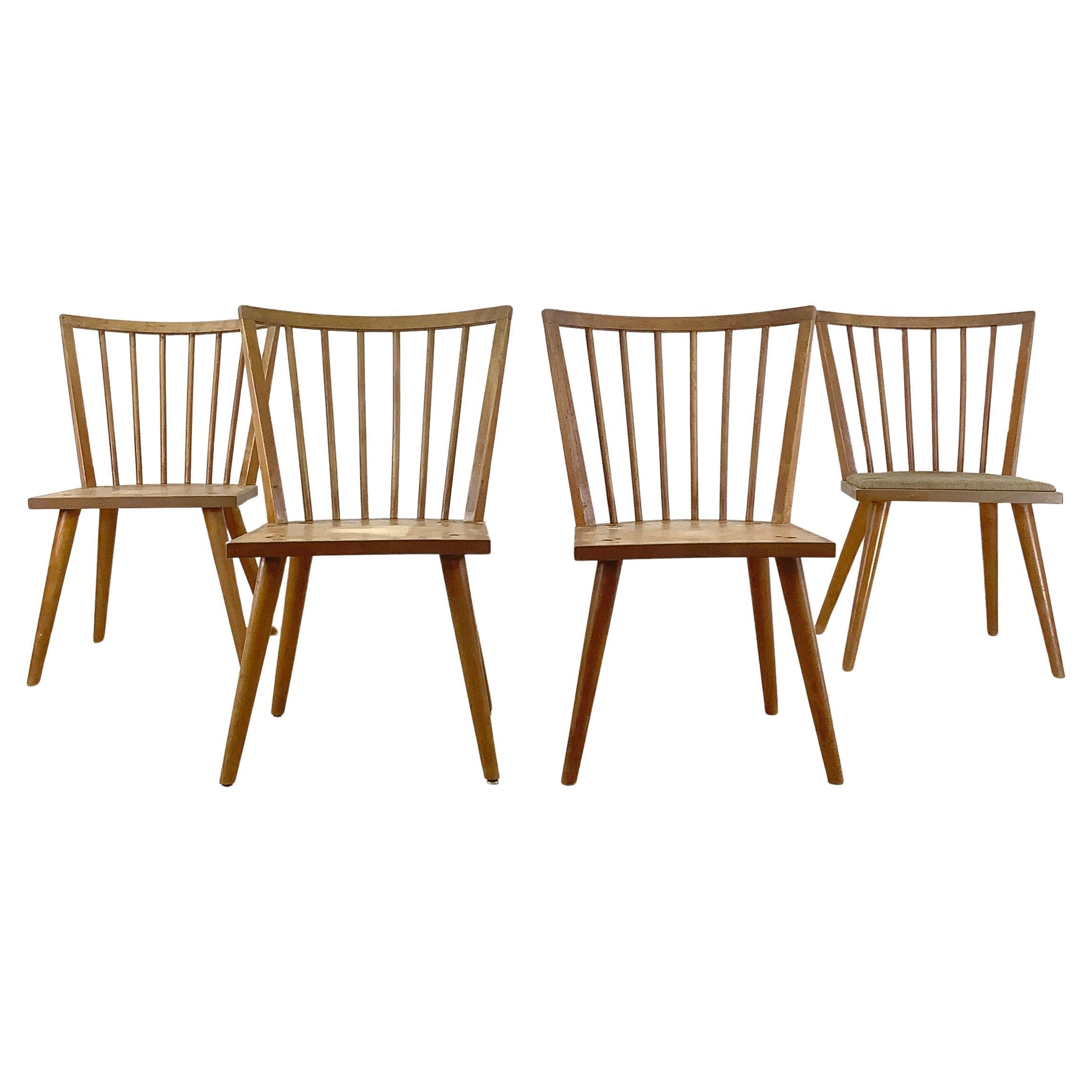 Chaises de salle à manger Conant Ball du milieu du siècle - ensemble de quatre