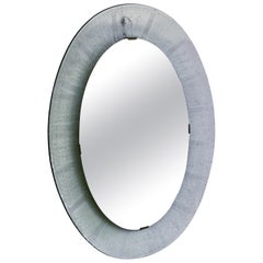 Mid-century Concave Wall Mirror By Furgeri