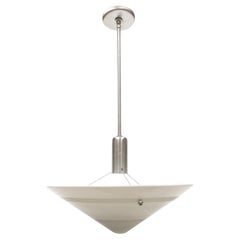 Mid-Century Concentric Circle Dish Saucer Light Pendant