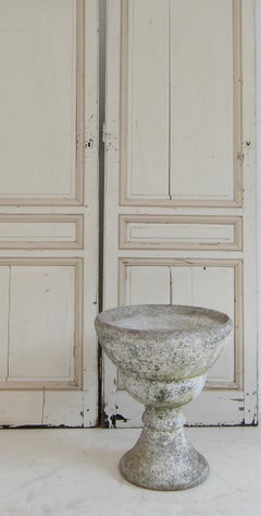 Mid-Century Concrete Garden Urn Planter