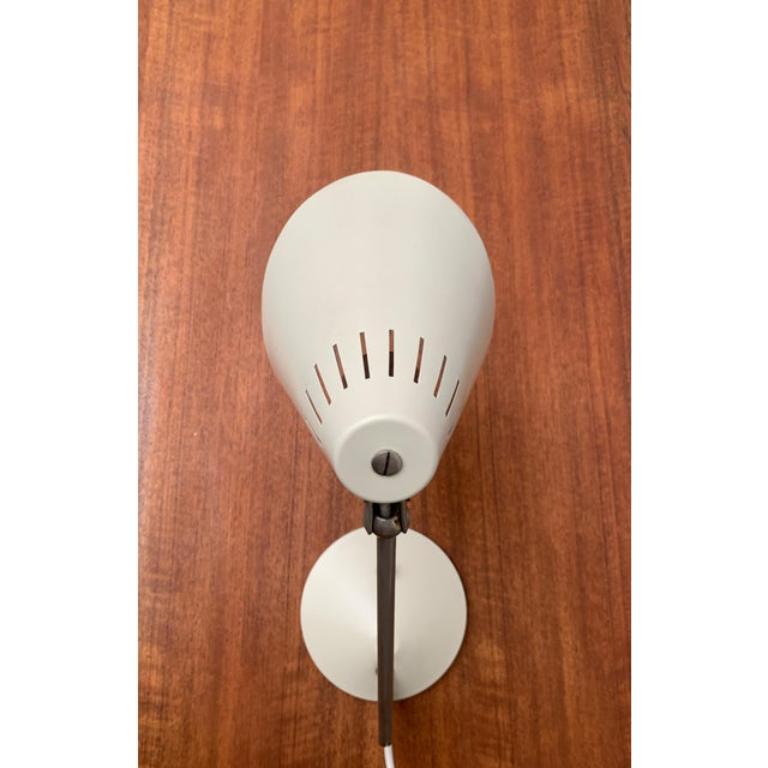 Metal Mid-Century Cone-Shaped Table Lamp For Sale