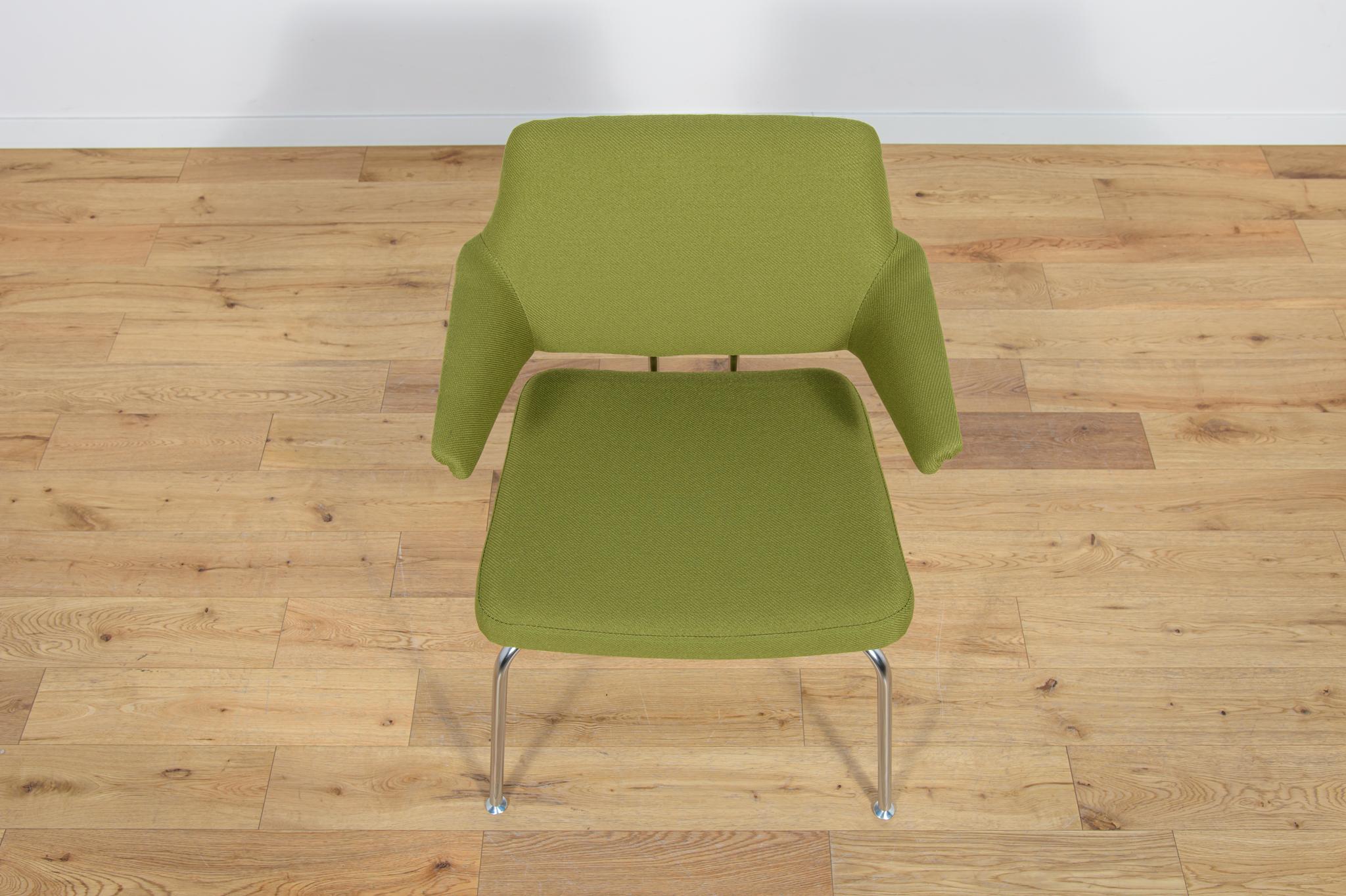Polished Mid-Century Conference Armchair by Jacob Jensen for Duba, 1960s For Sale