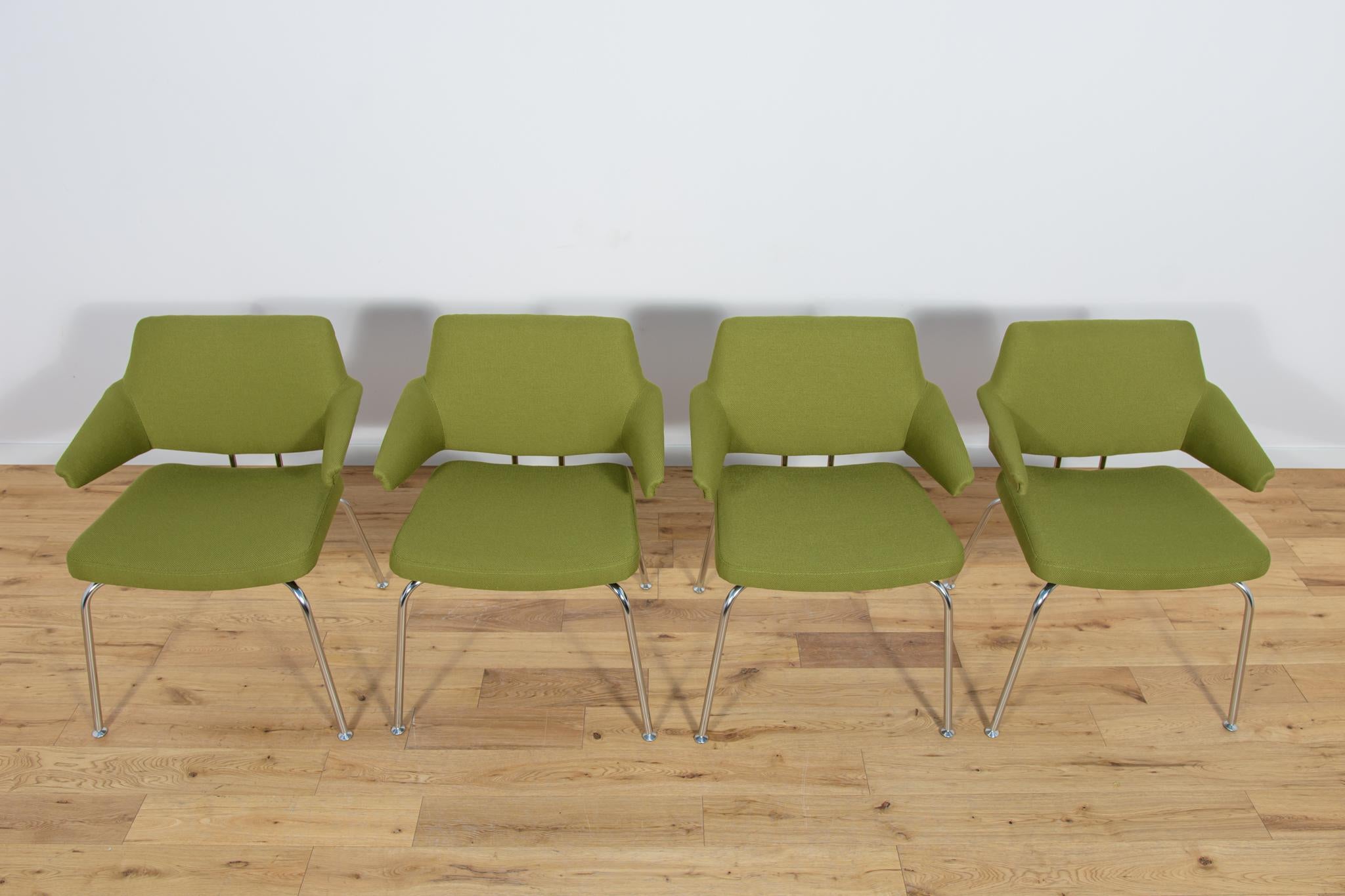 Mid-Century Modern Mid-Century Conference Armchairs by Jacob Jensen for Duba, 1960s, Set of 4 For Sale