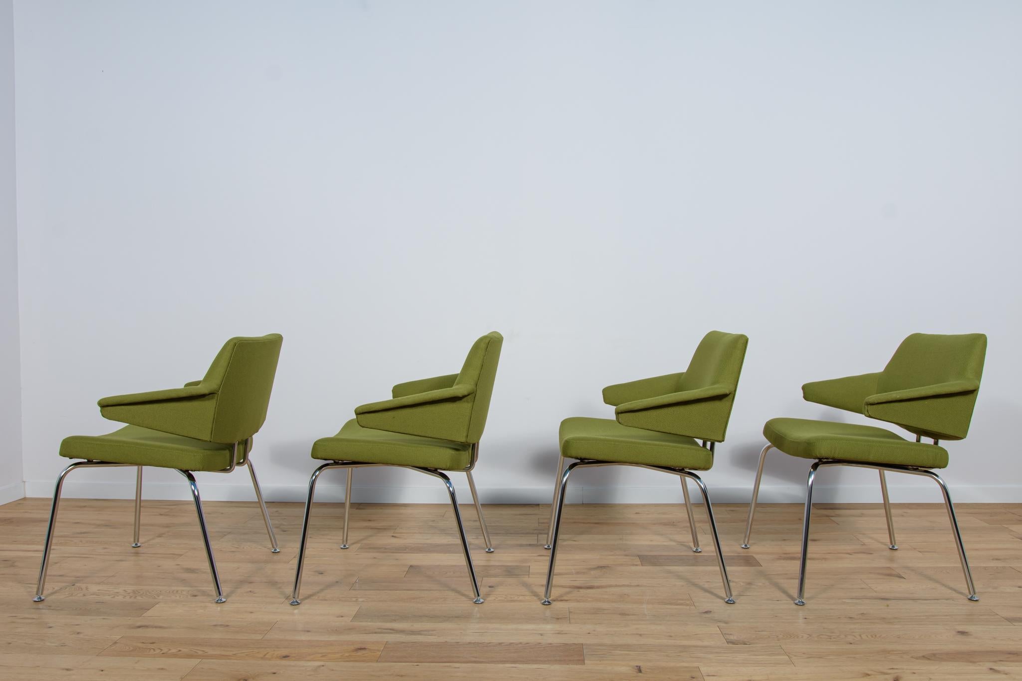Mid-Century Conference Armchairs by Jacob Jensen for Duba, 1960s, Set of 4 In Excellent Condition For Sale In GNIEZNO, 30