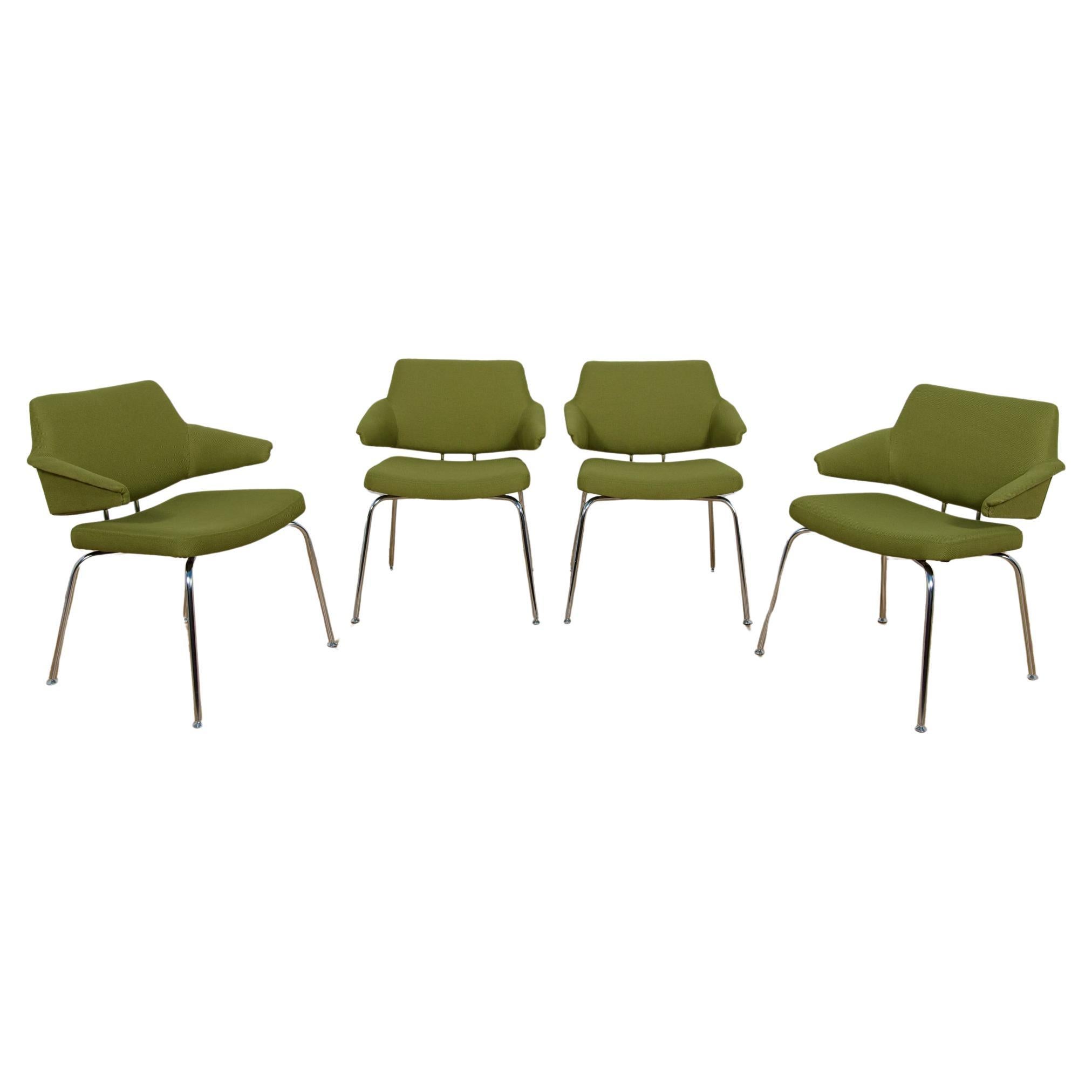 Mid-Century Conference Armchairs by Jacob Jensen for Duba, 1960s, Set of 4 For Sale