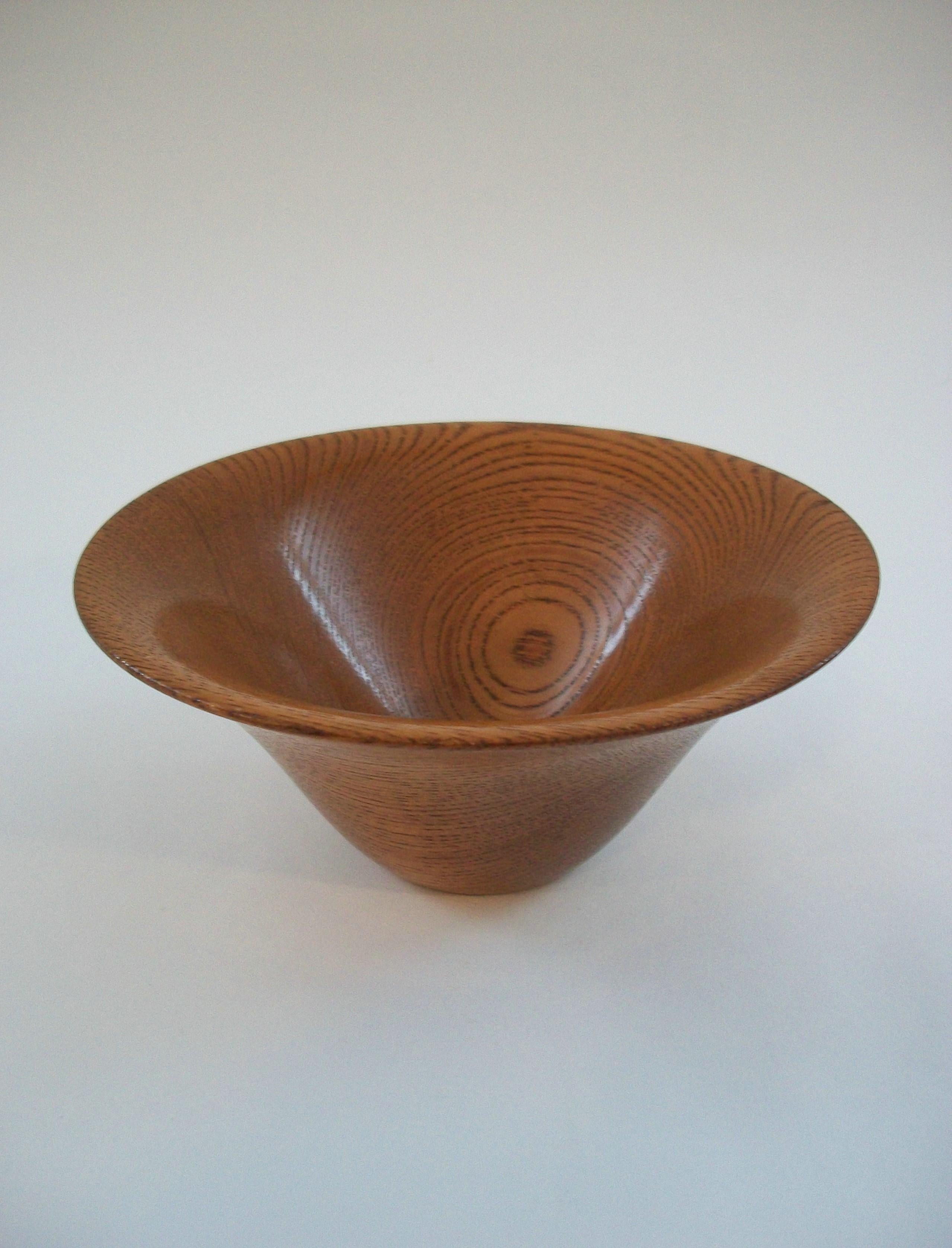 Mid-Century Modern Mid Century Conical Teak Bowl - Small Size - Signed - Denmark - Circa 1960's For Sale