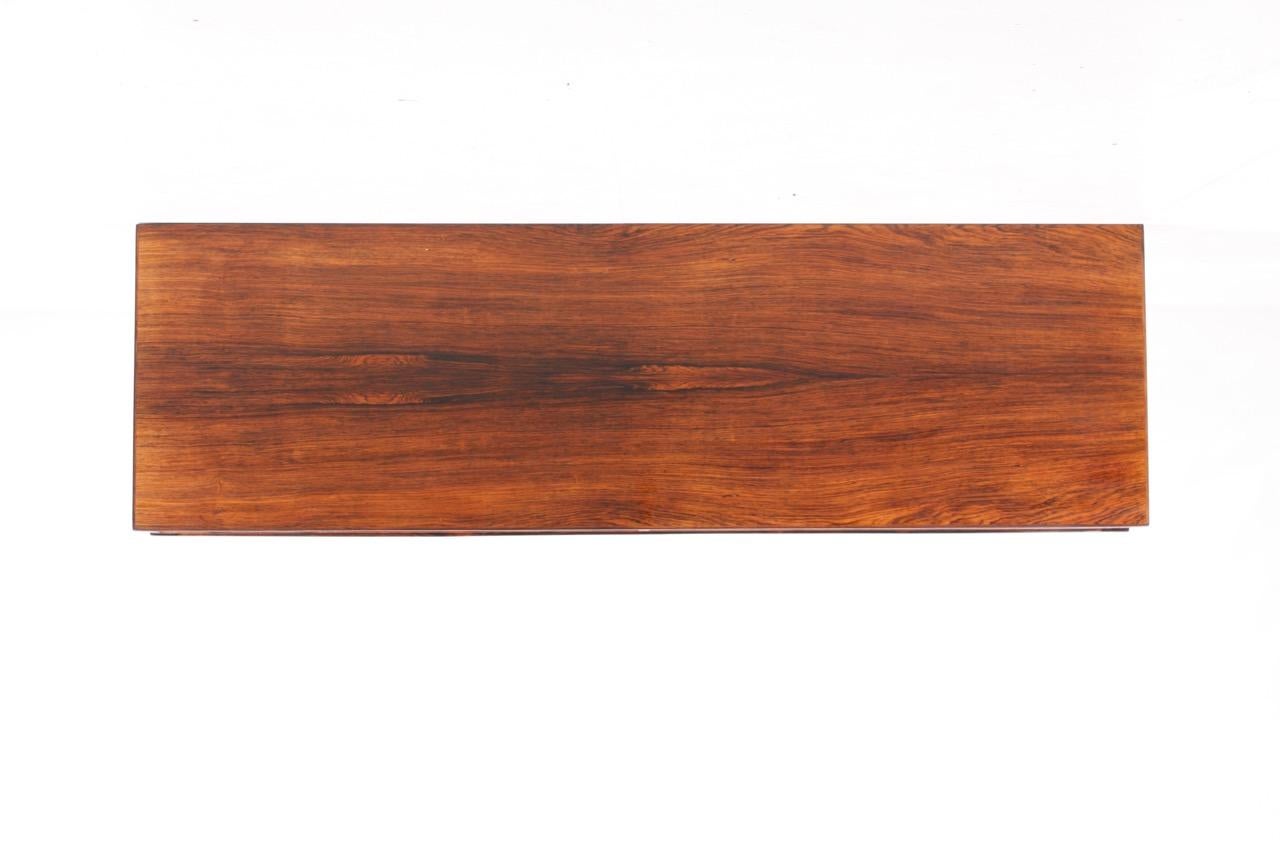 Midcentury Console in Rosewood by Kai Kristiansen for Aksel Kjersgaard 4