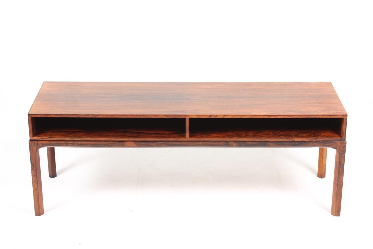 Low console in rosewood by Maa. Kai Kristiansen made by Aksel Kjersgaard cabinet makers. Great original condition. Danish, circa 1960s.