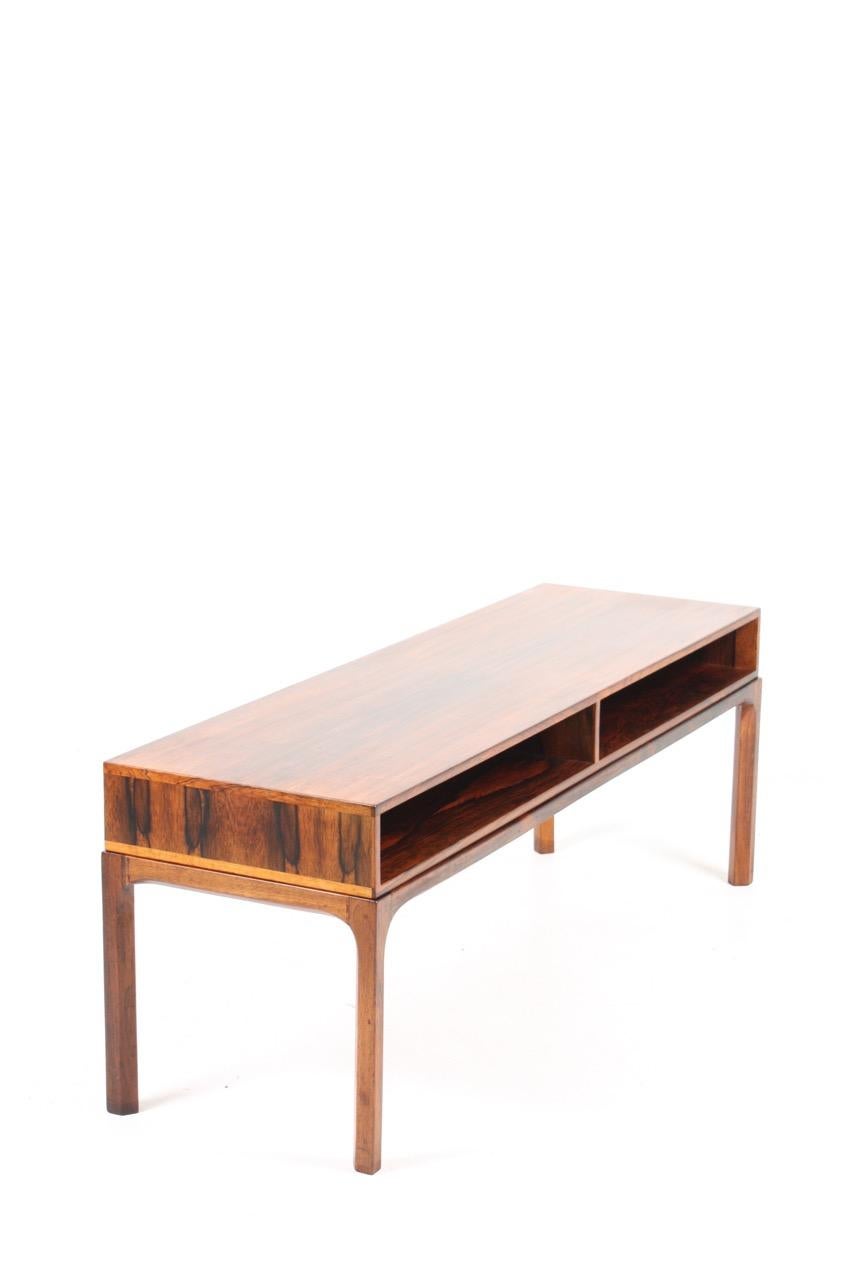 Danish Midcentury Console in Rosewood by Kai Kristiansen for Aksel Kjersgaard