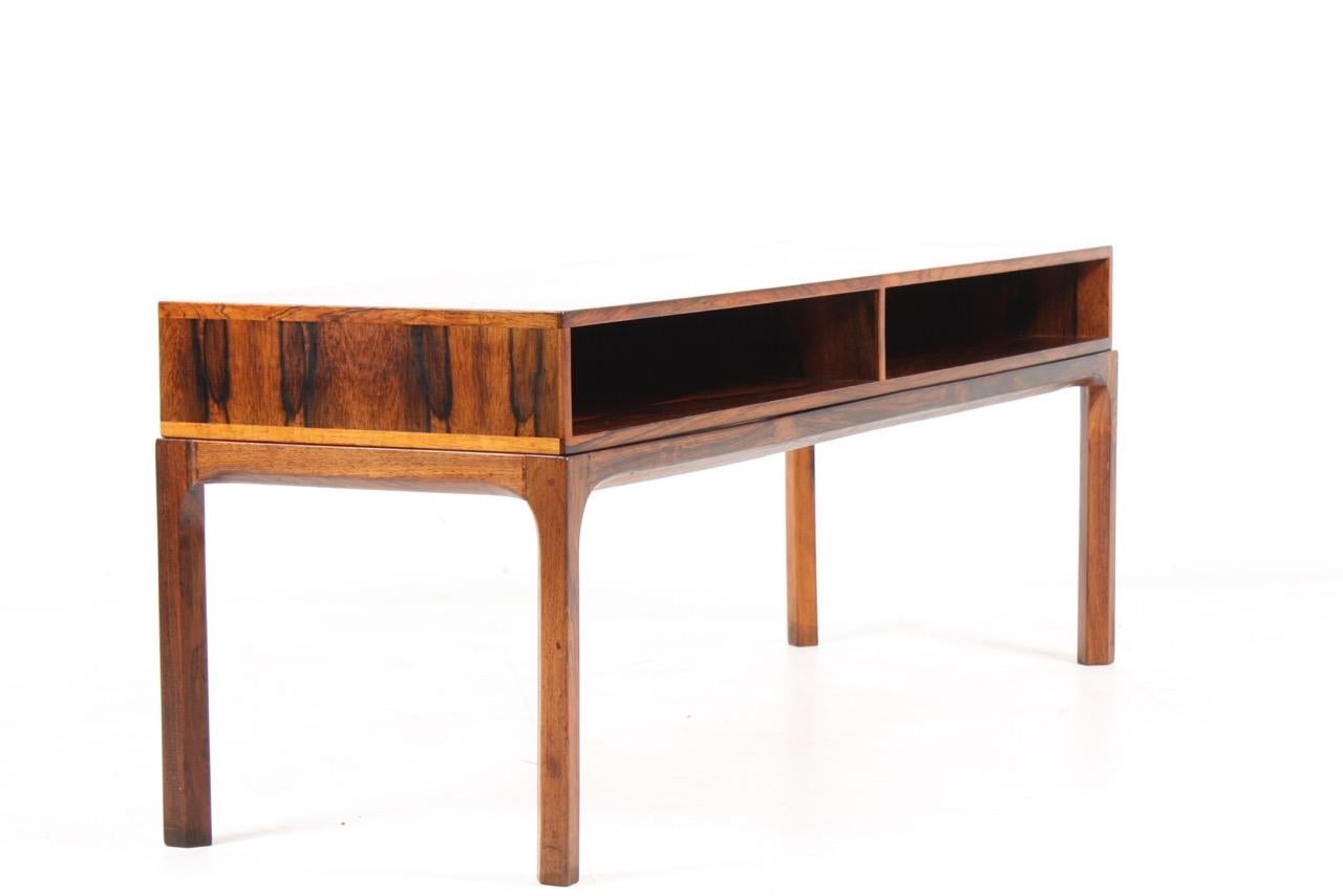 Midcentury Console in Rosewood by Kai Kristiansen for Aksel Kjersgaard In Excellent Condition In Lejre, DK