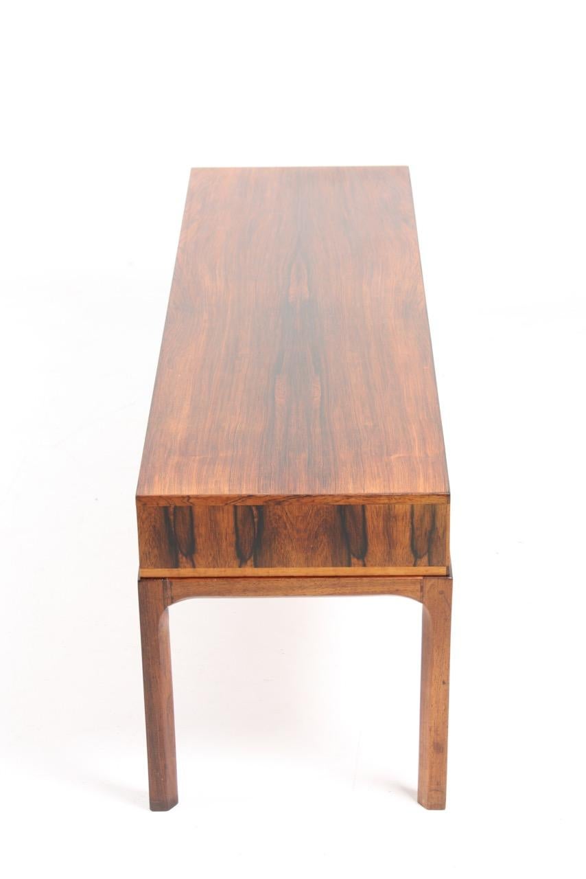 Midcentury Console in Rosewood by Kai Kristiansen for Aksel Kjersgaard 1