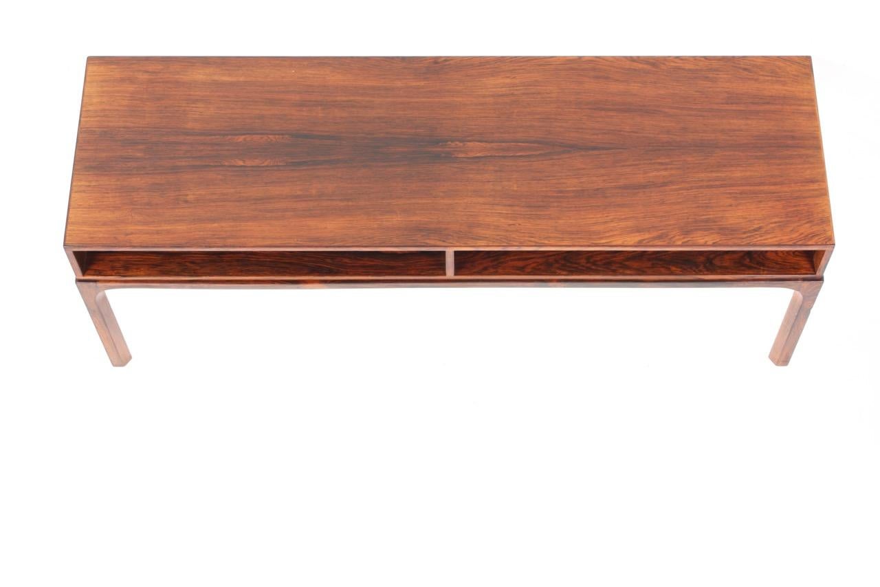 Midcentury Console in Rosewood by Kai Kristiansen for Aksel Kjersgaard 3