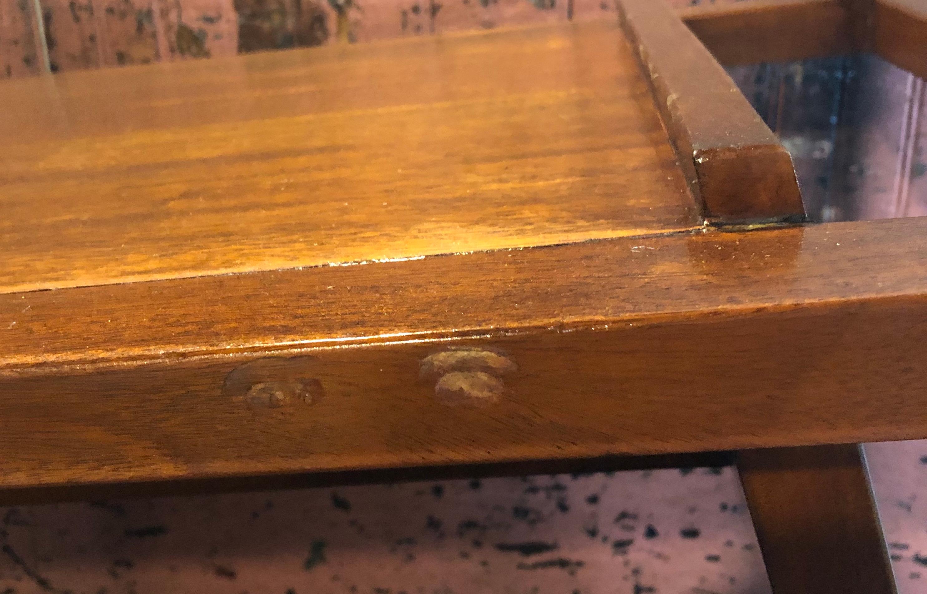 Walnut Mid-Century Console or Magazine Table