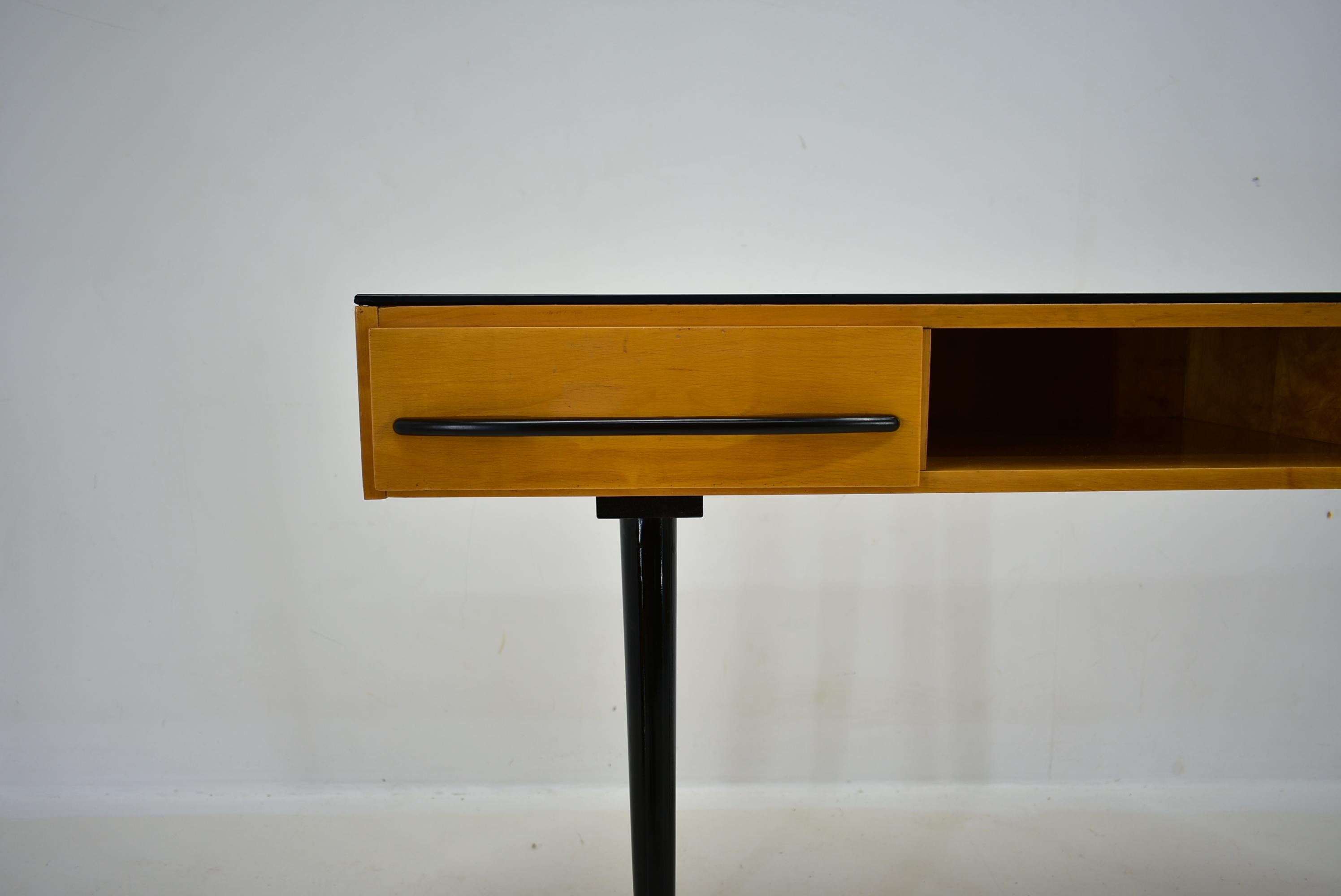 Mid-Century Modern Mid-Century Console Side Table by Mojmir Pozar for Up Zavody, 1960's For Sale