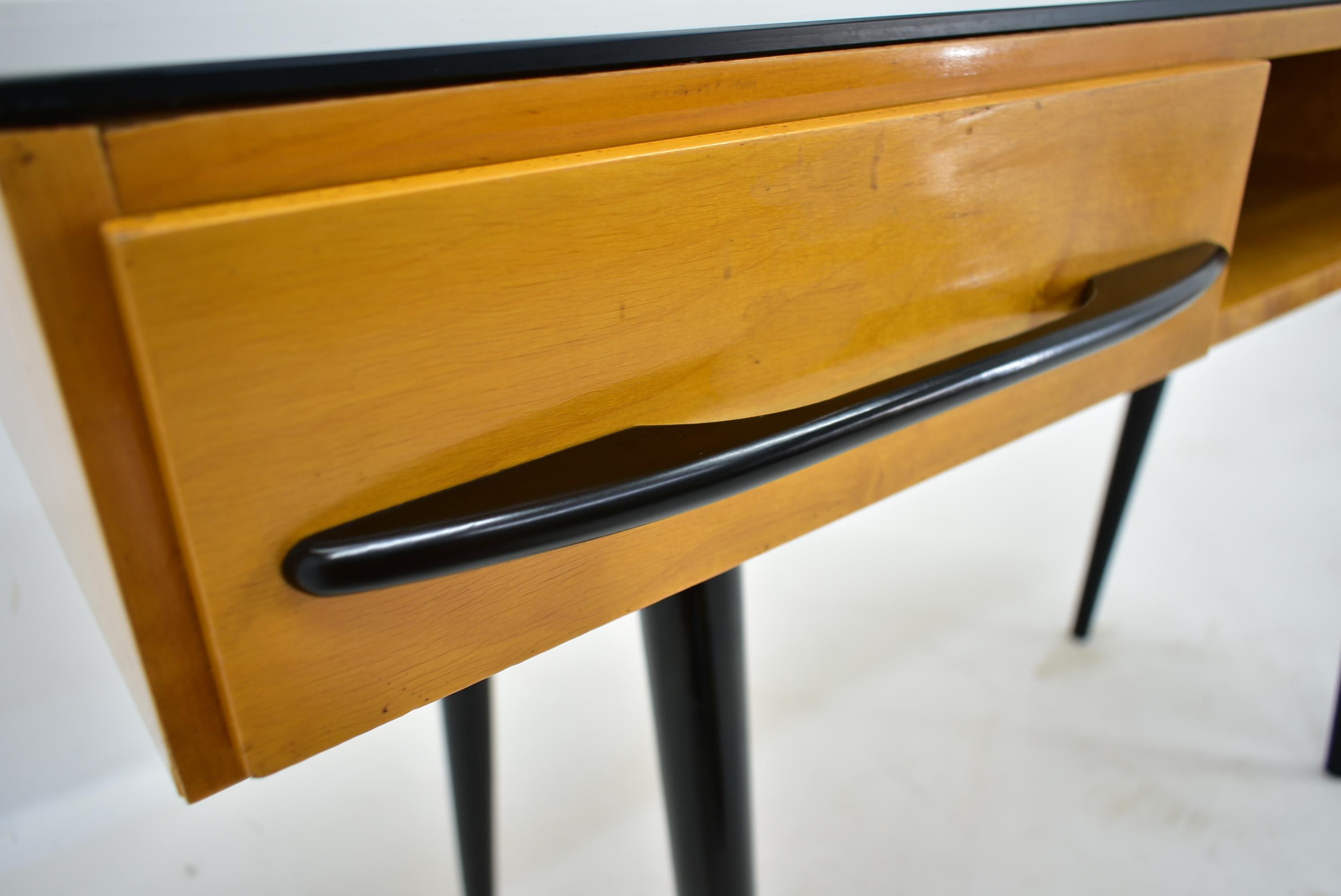 Czech Mid-Century Console Side Table by Mojmir Pozar for Up Zavody, 1960's For Sale