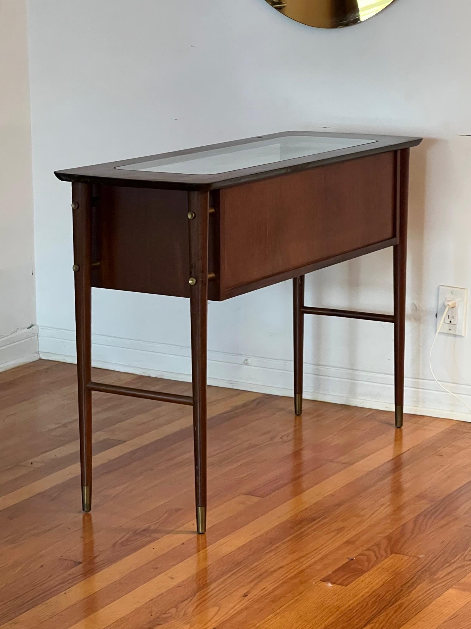 North American Mid Century Console Table For Sale
