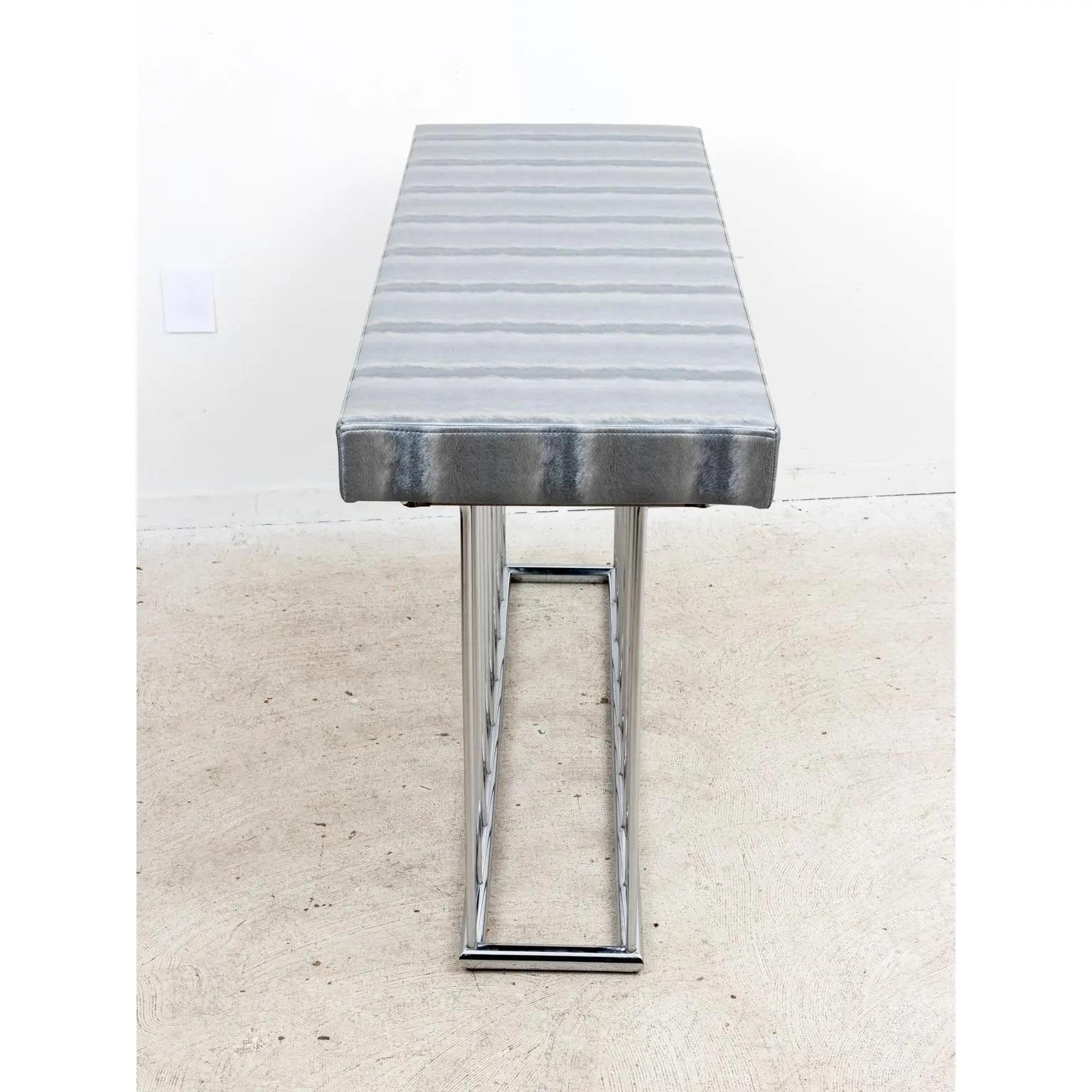 North American Midcentury Console Table For Sale