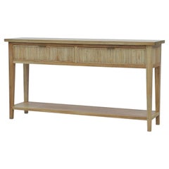 Mid Century Console Table – Fruitwood Finish