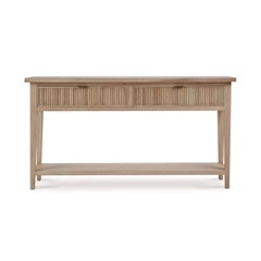 Table console Mid Century - Finition Sandbar naturel