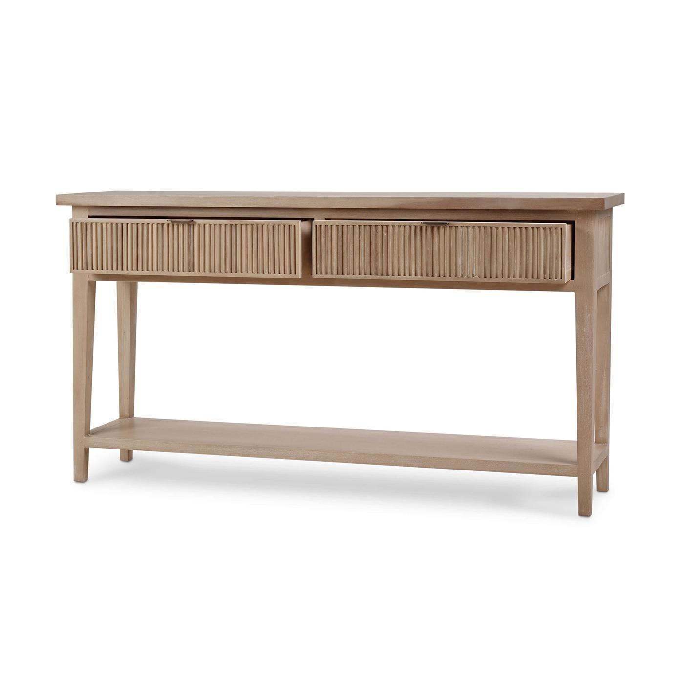 Mid-Century moderno Tavolo Consolle Mid Century - Finitura Sandbar Nature in vendita