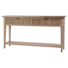 Table console Mid Century - Finition Sandbar naturel